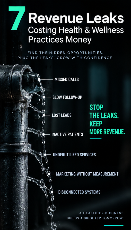 7 Revenue Leaks Costing Health &amp; Wellness Practices Money