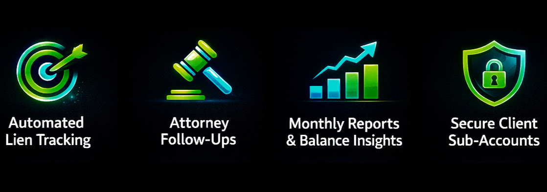 NUVSN® Smart Lien System (SLS) includes automated lien tracking, settlement coordination, and case management for chiropractic and personal injury providers.