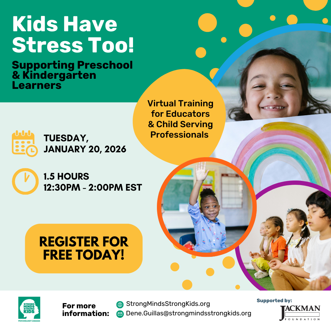 Kids Have Stress Too! Preschool &amp; Kindergarten Program Training: Educators Child Serving Professionals