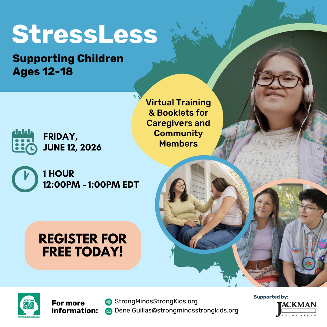 StressLess Workshop: Parent and caregivers Supporting Ages 12-18 