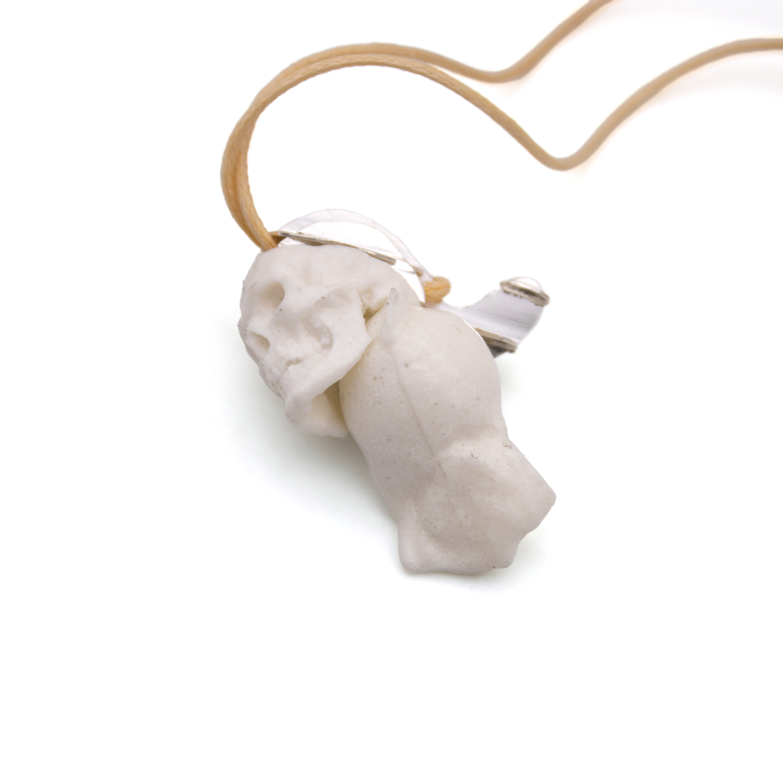 Untitled (Reconstituted Eggshell Pendant) 