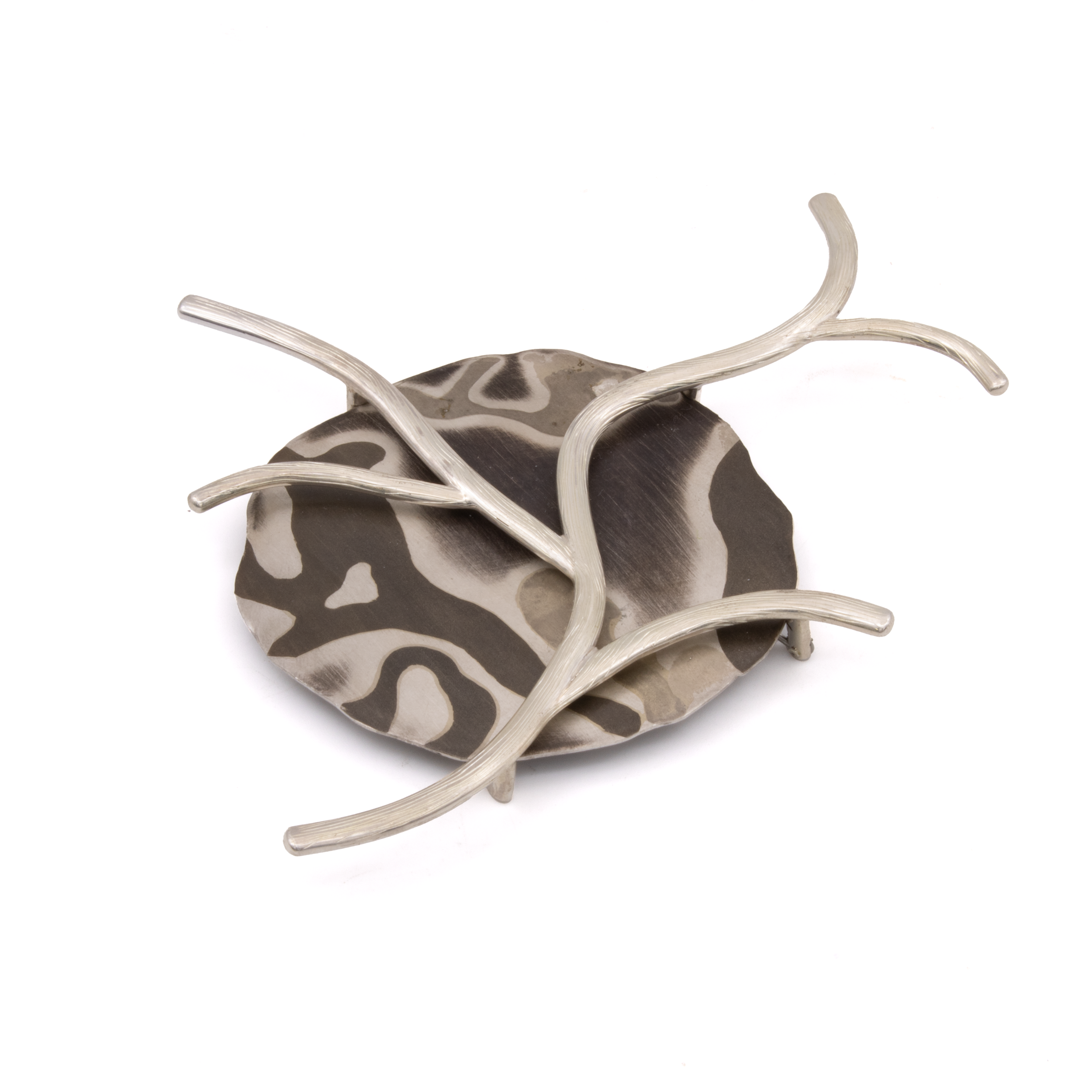 Engraved Branches Brooch