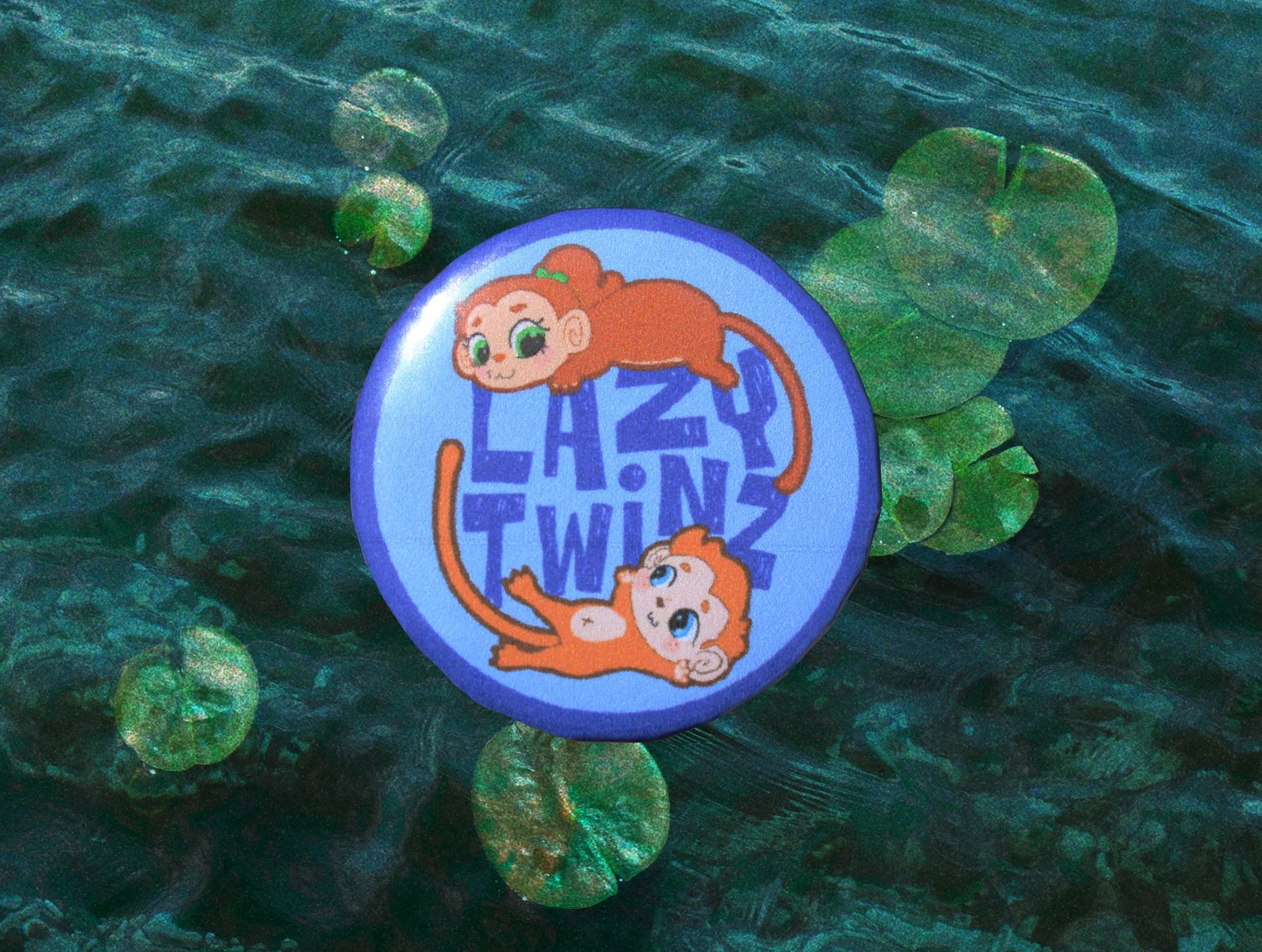 Lazy Twinz Button