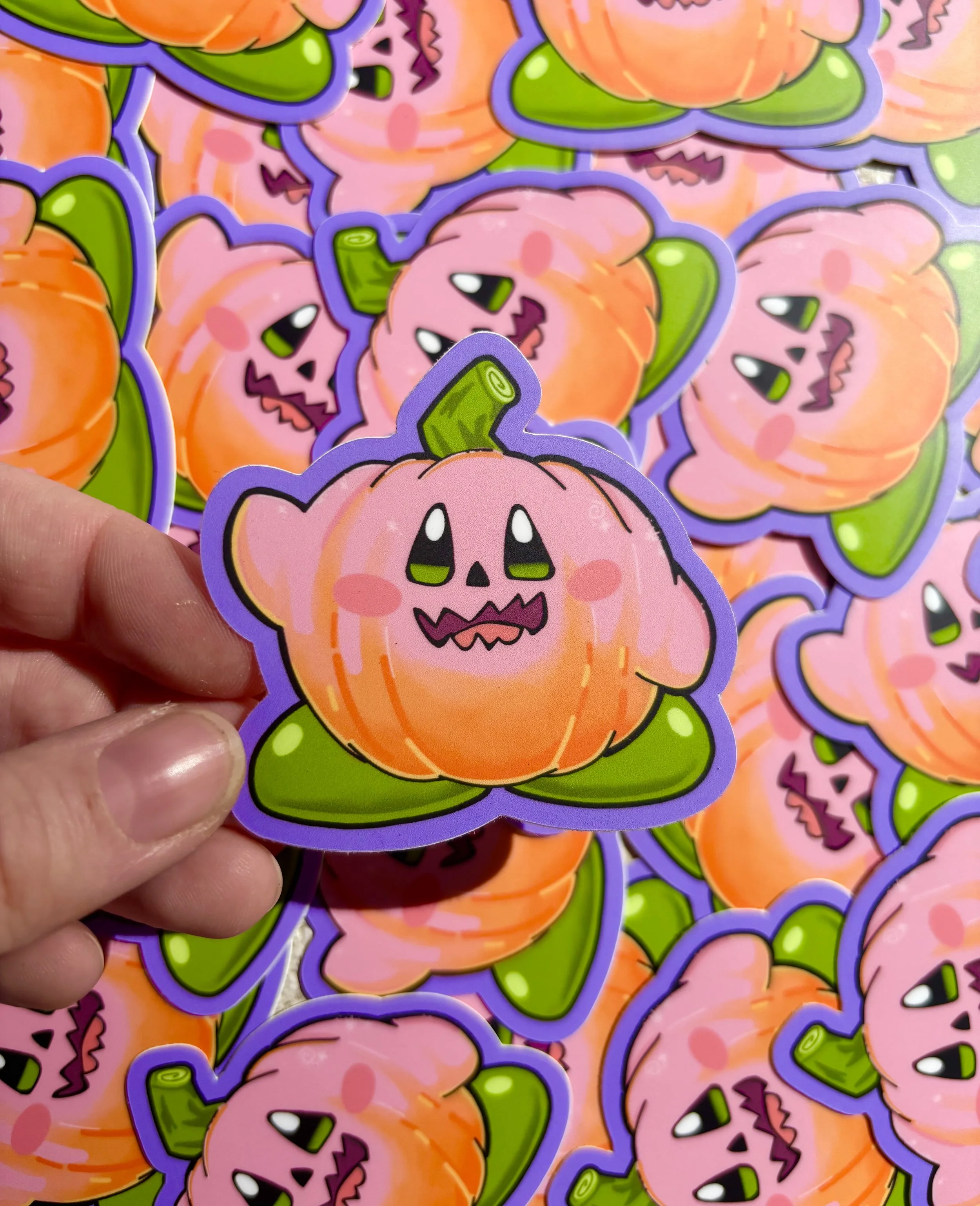 Pumpkin Kirby Sticker