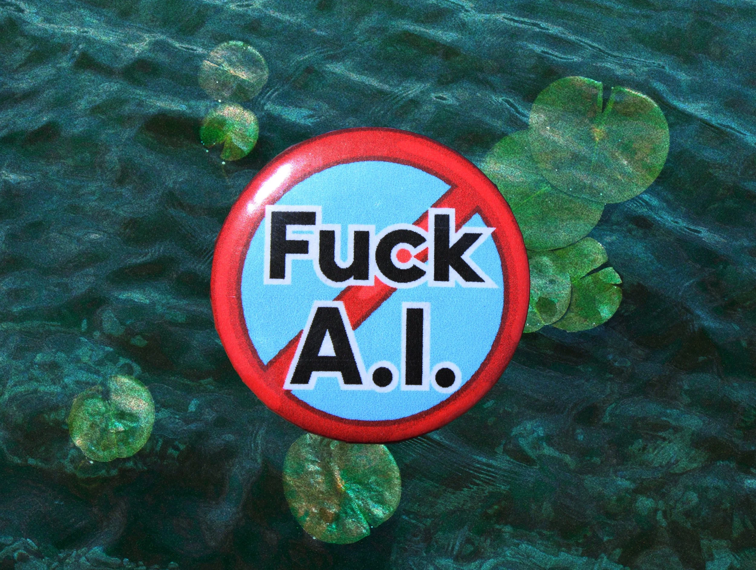 Fuck AI Button