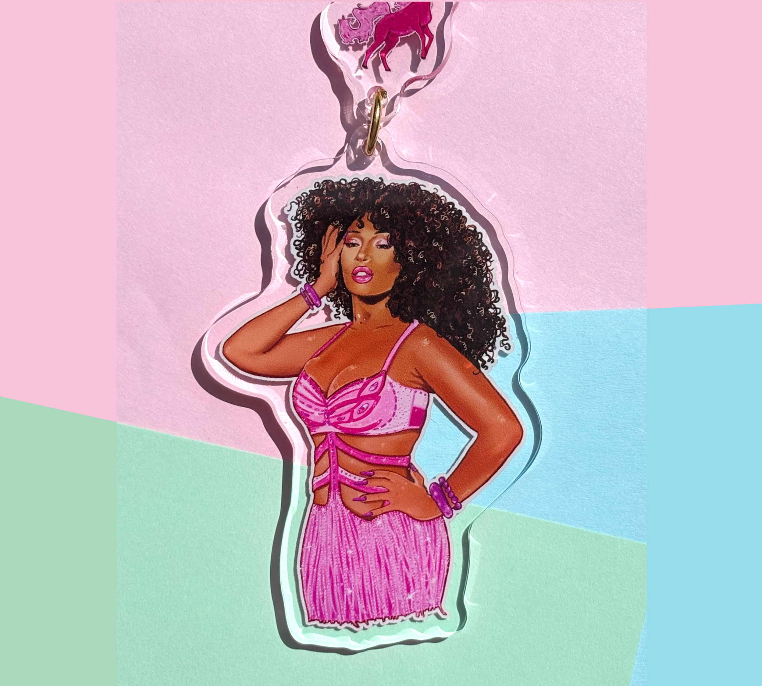 Megan Thee Stallion Diva Keychain