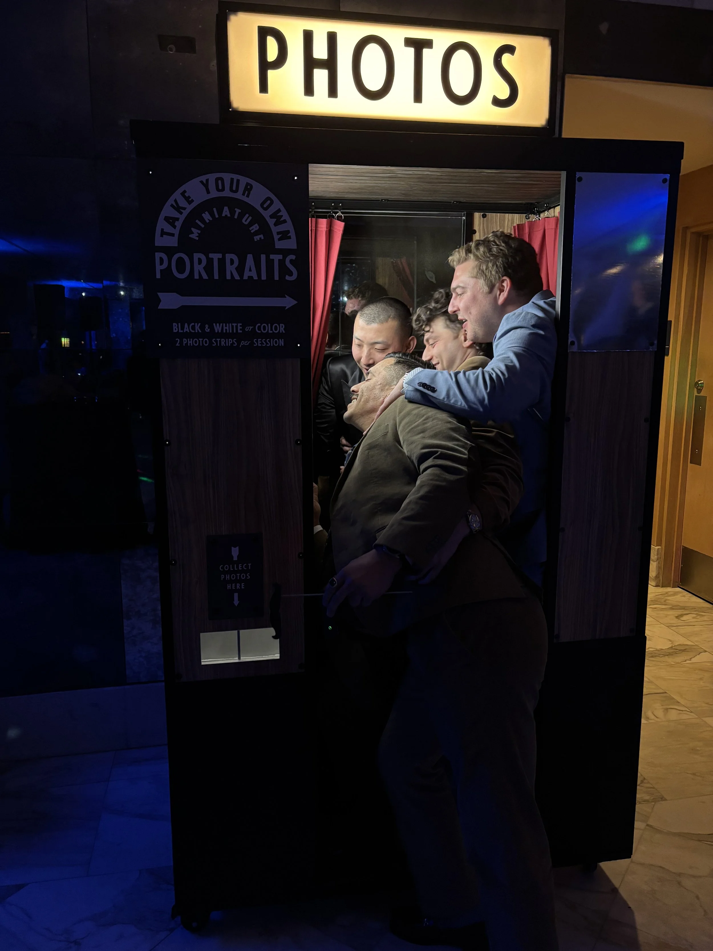 enclosed photo booth