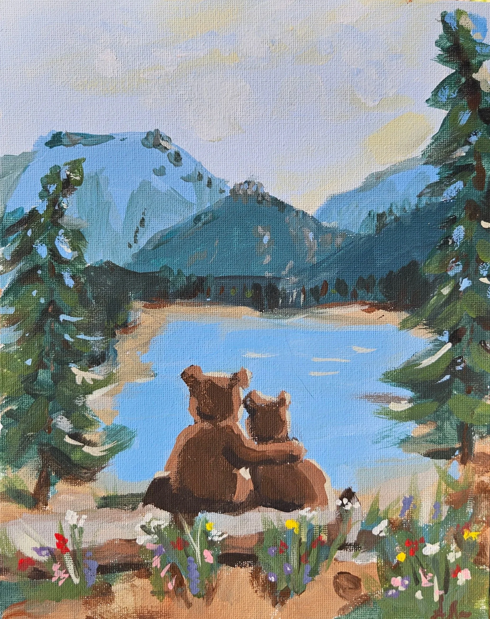Donner Lake Dog Beach Bear Couple