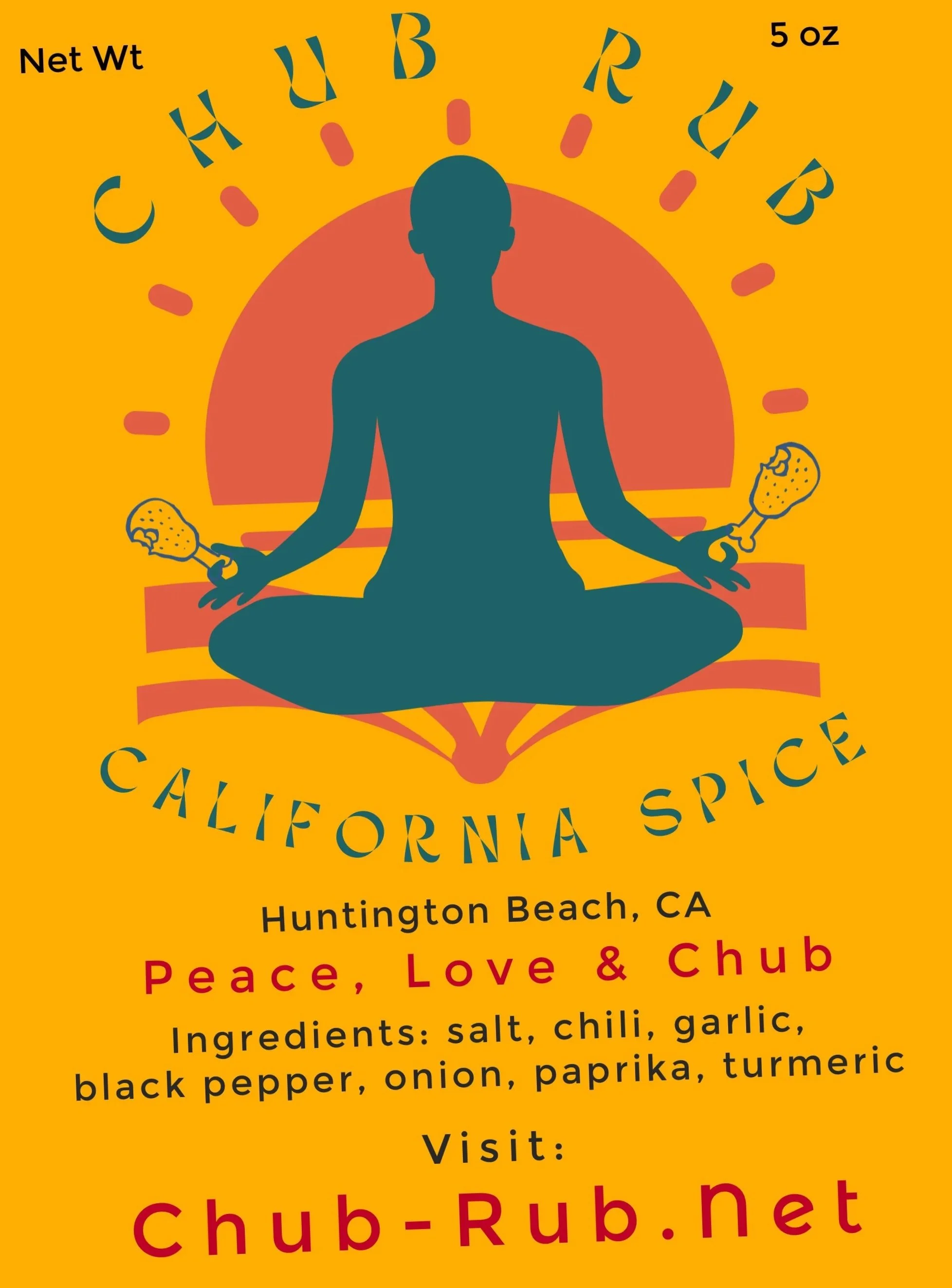 5 oz. Bag of Chub Rub - California Spice