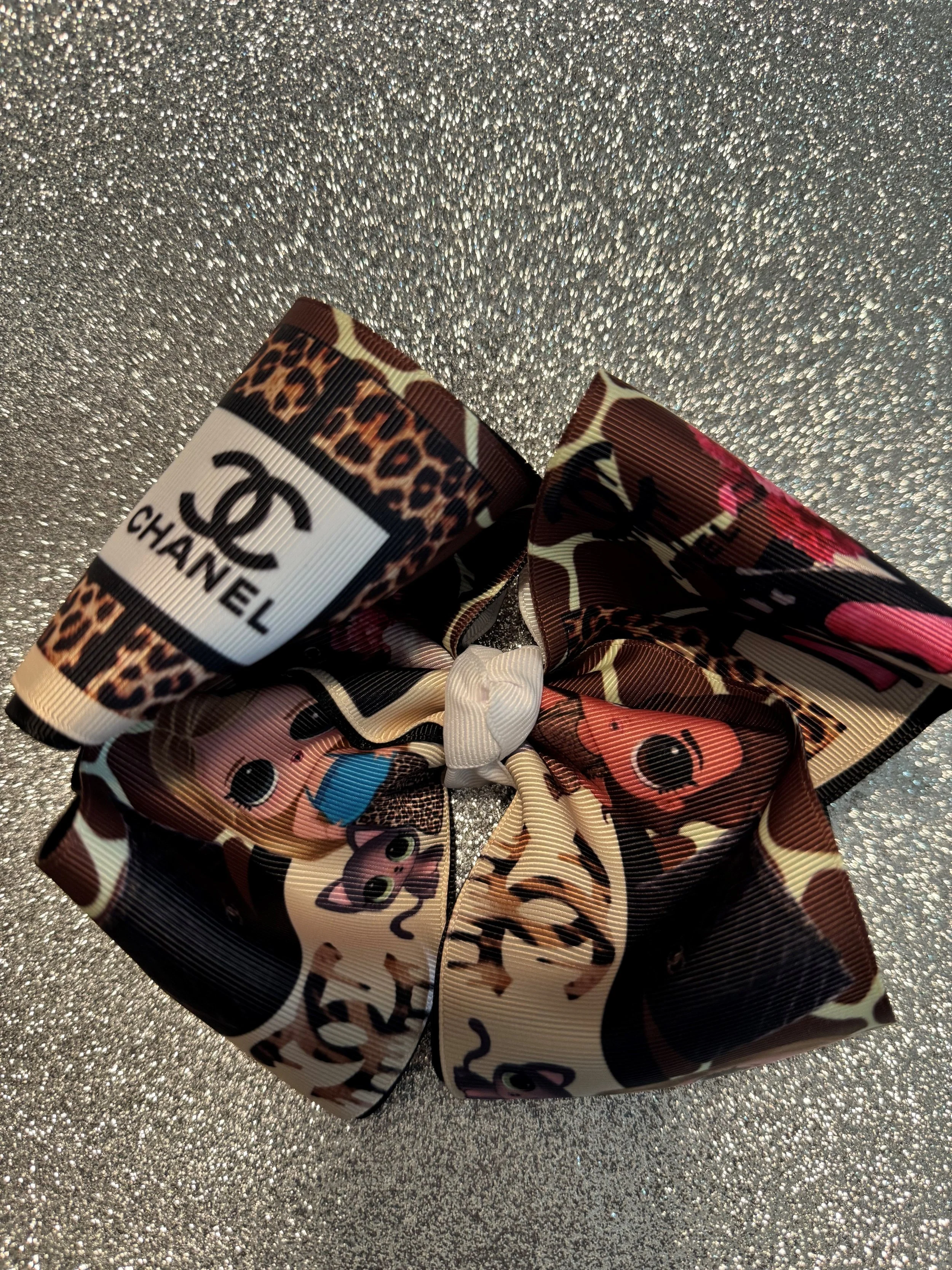 Brown Chanel Big 4inch Bow