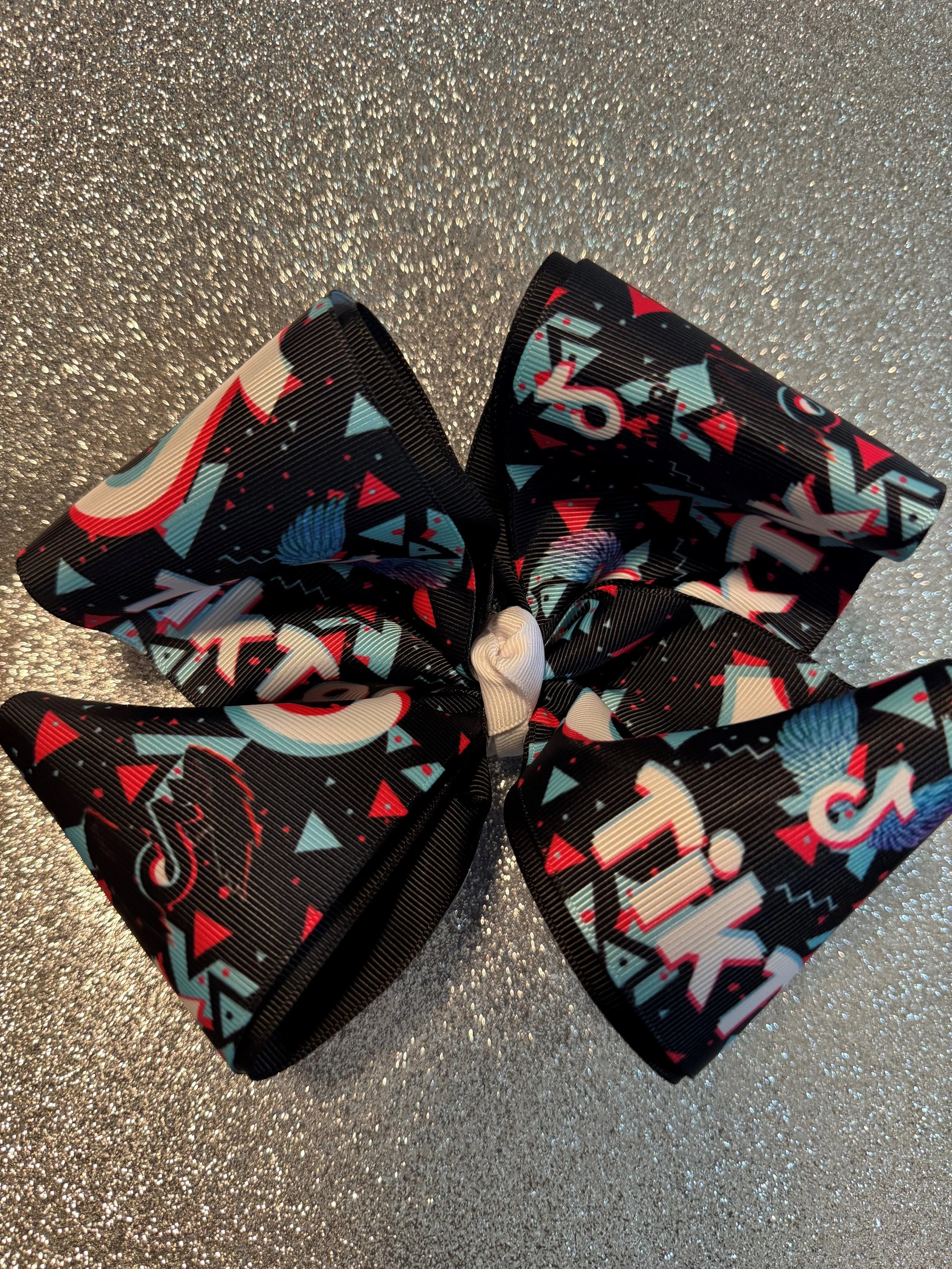 Blue/Pink Tiktok Big 4inch Bow