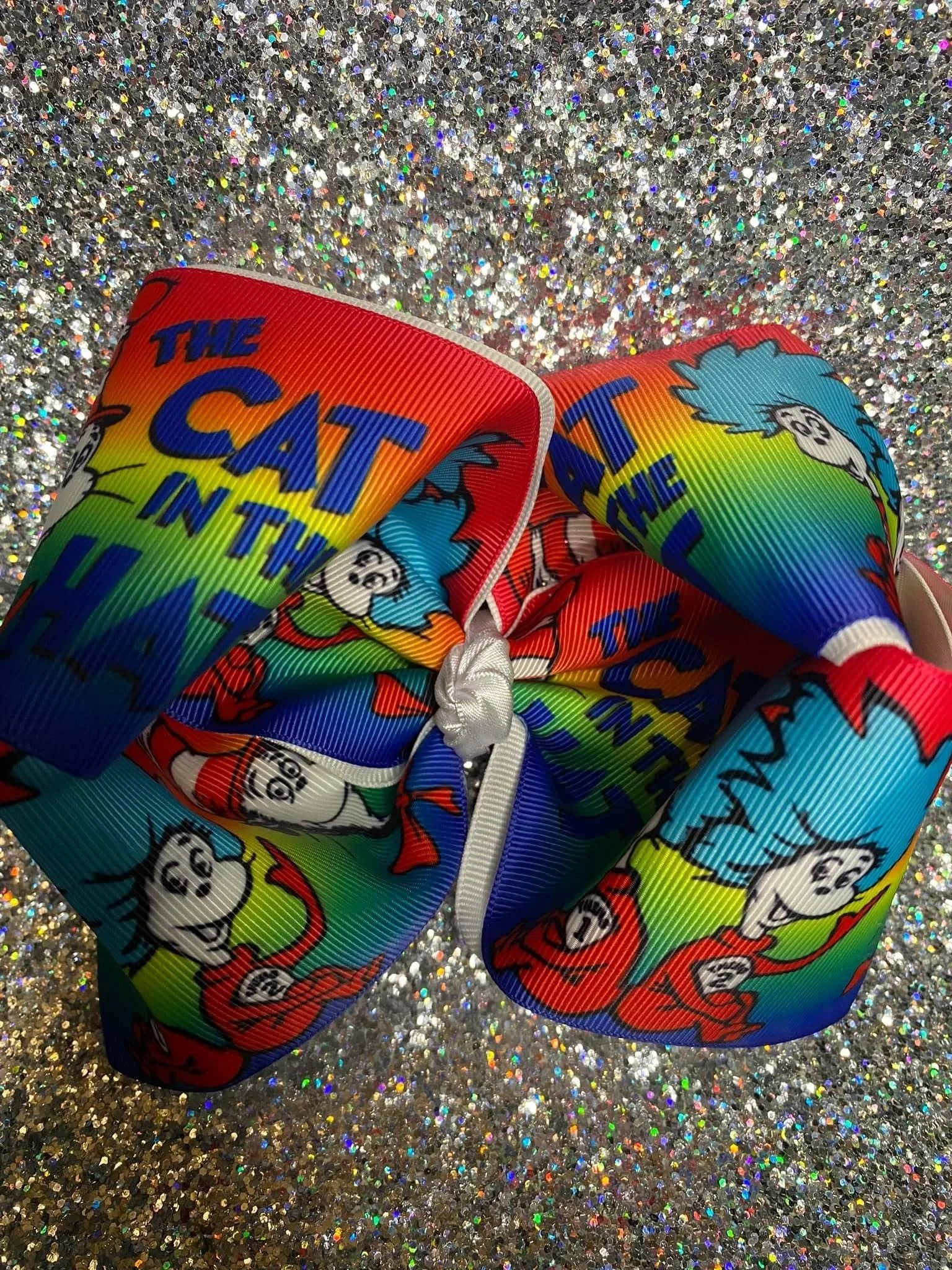 Cat in the Hat Big 4inch Bow