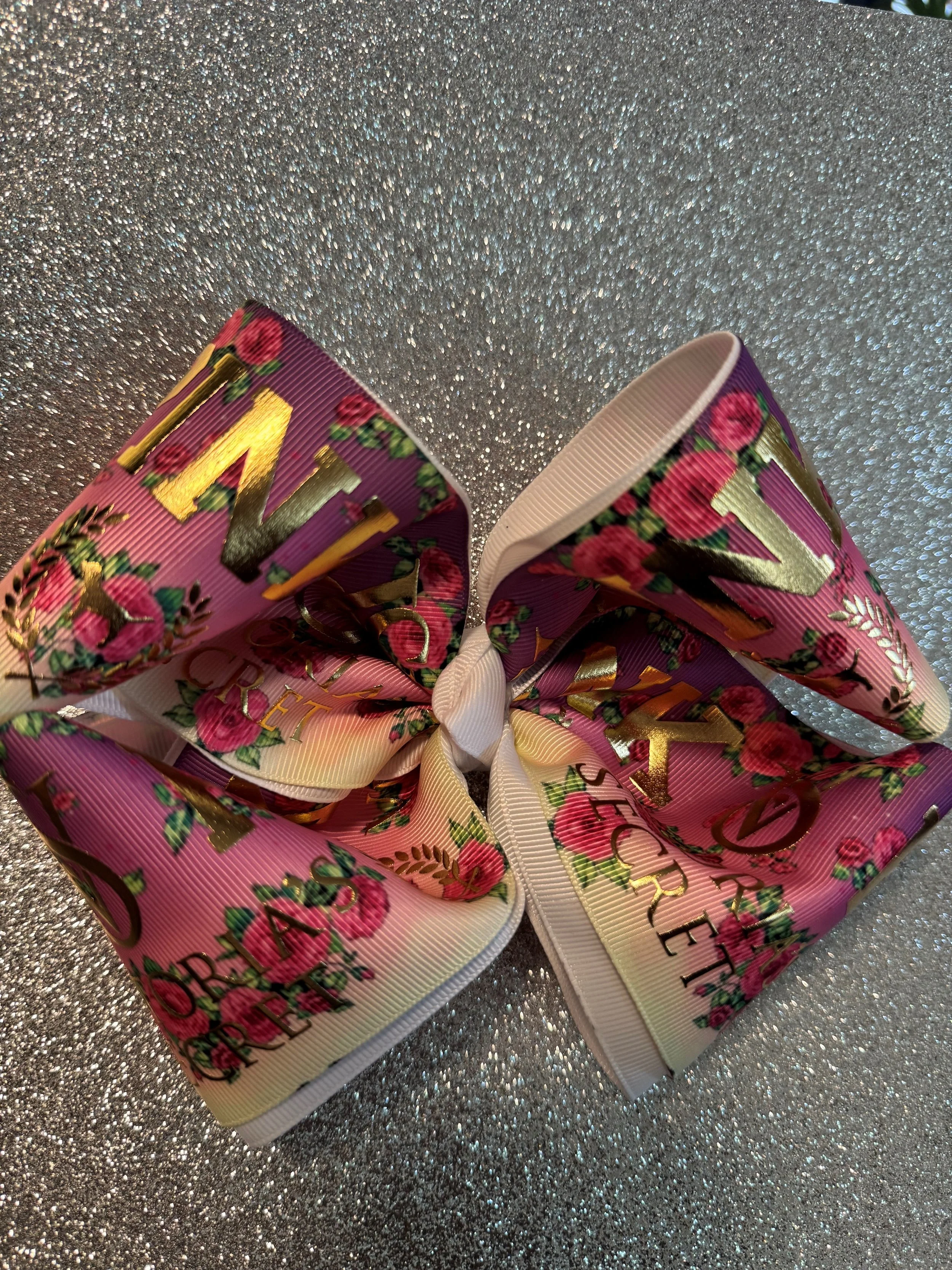 Metallic Pink VS Big 4inch Bow