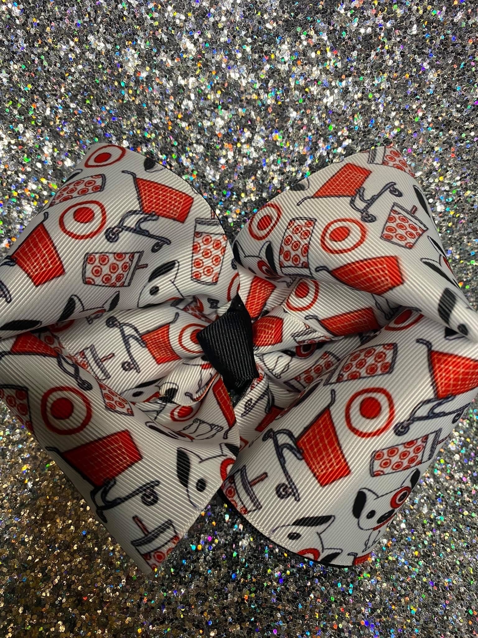 Target Themed Big 4inch Bow