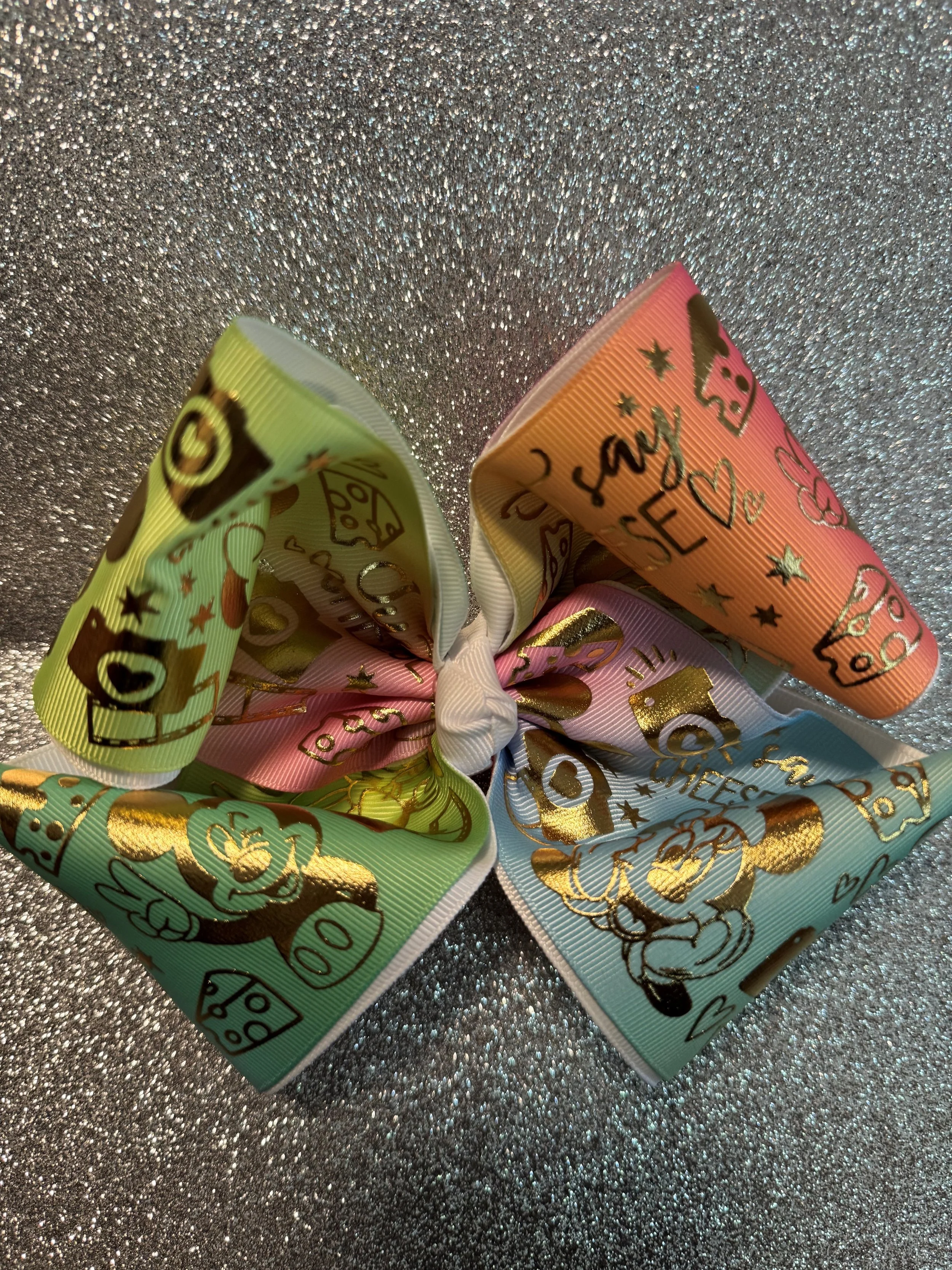 Metallic Minnie Big 4inch Bow