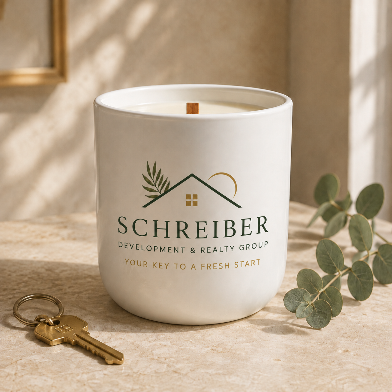 Custom Realtor & Closing Gift Candles - 10oz