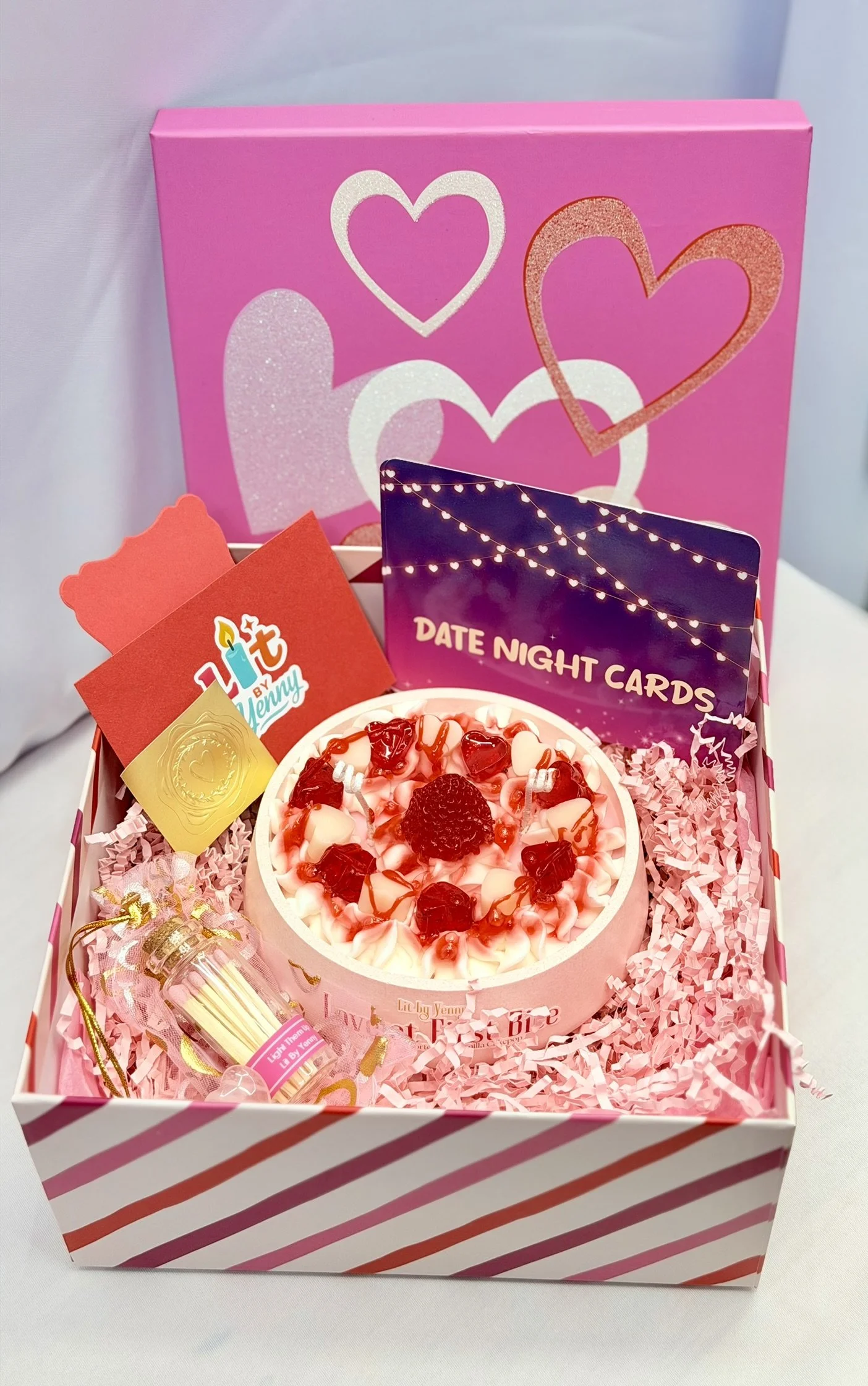 💗 Love at First Bite Dessert Candle Night Gift Box