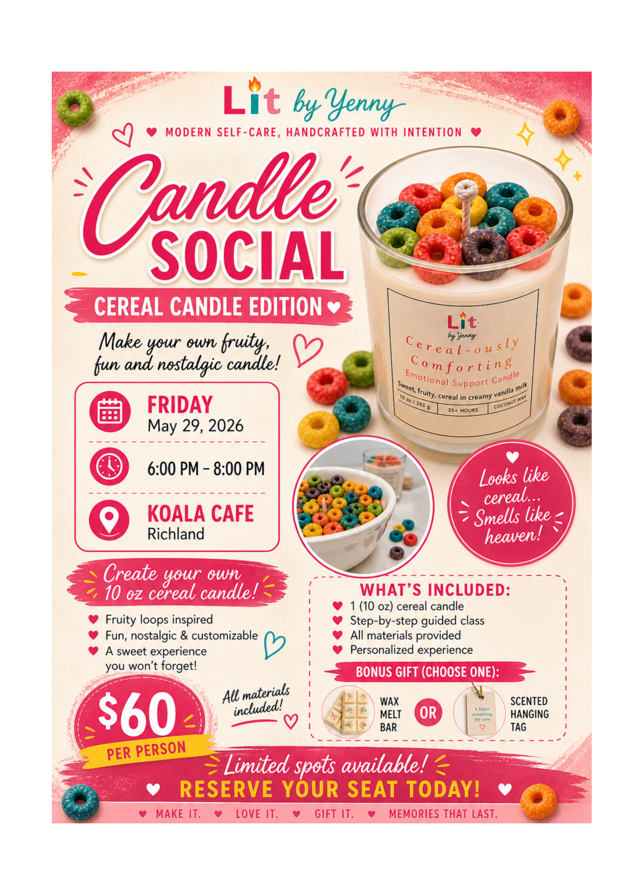 Candle Social: Make & Decorate Your Own Candle May 29th
