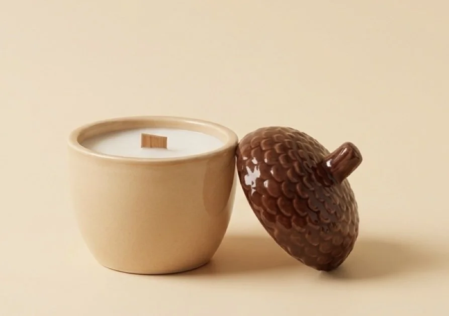 Falling, Naturally in Acorn Dish