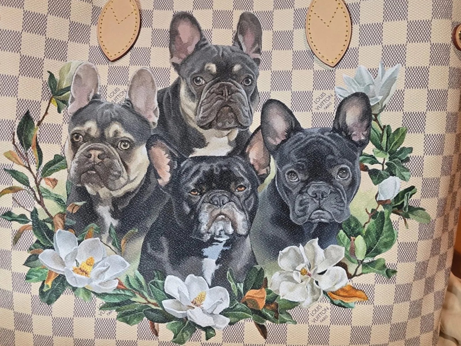 Frenchies on a Louis Vuitton