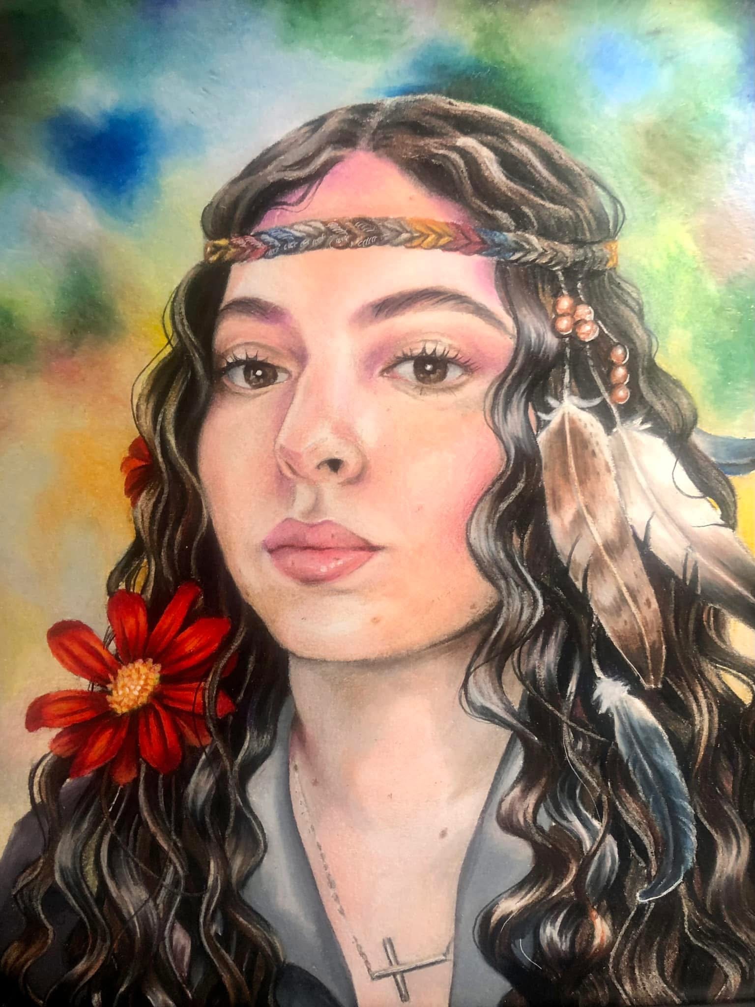 8”x10” prismacolor commission