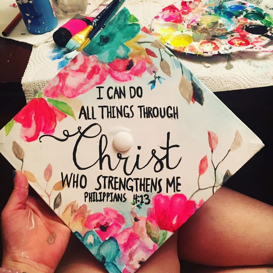Graduation cap painting