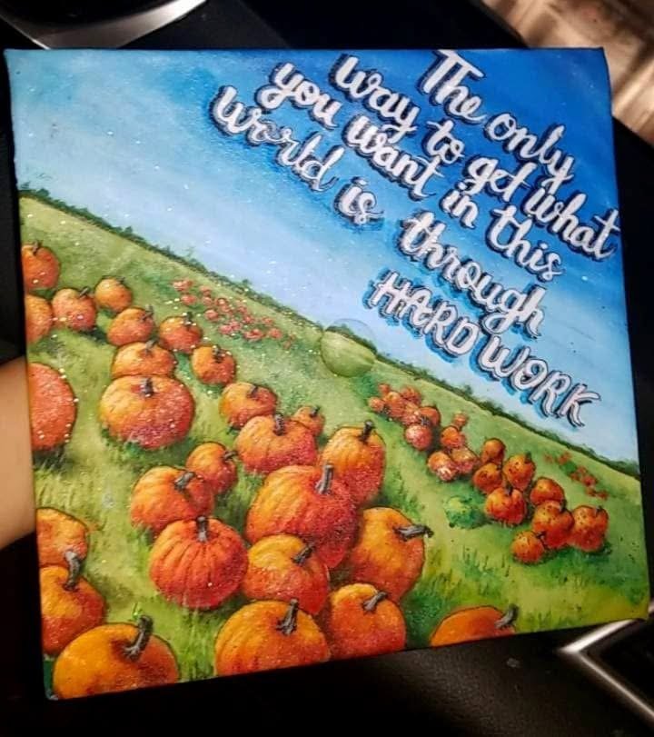 Graduation cap painting