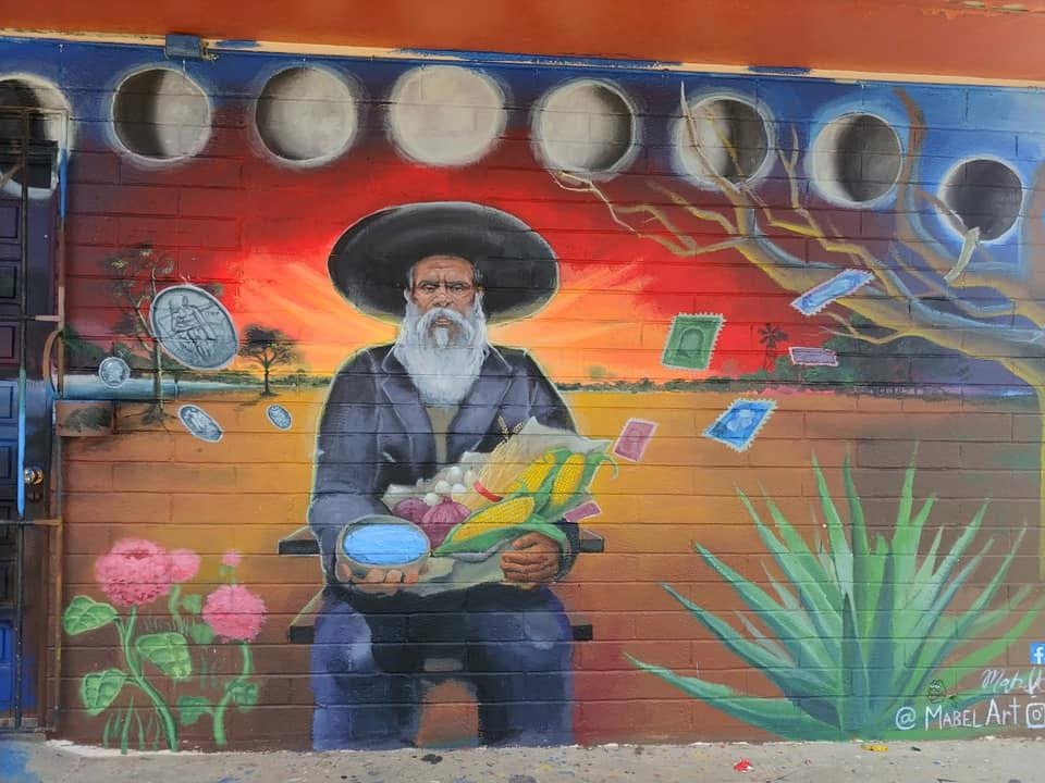 Don Pedrito mural in Falfurrias, TX
