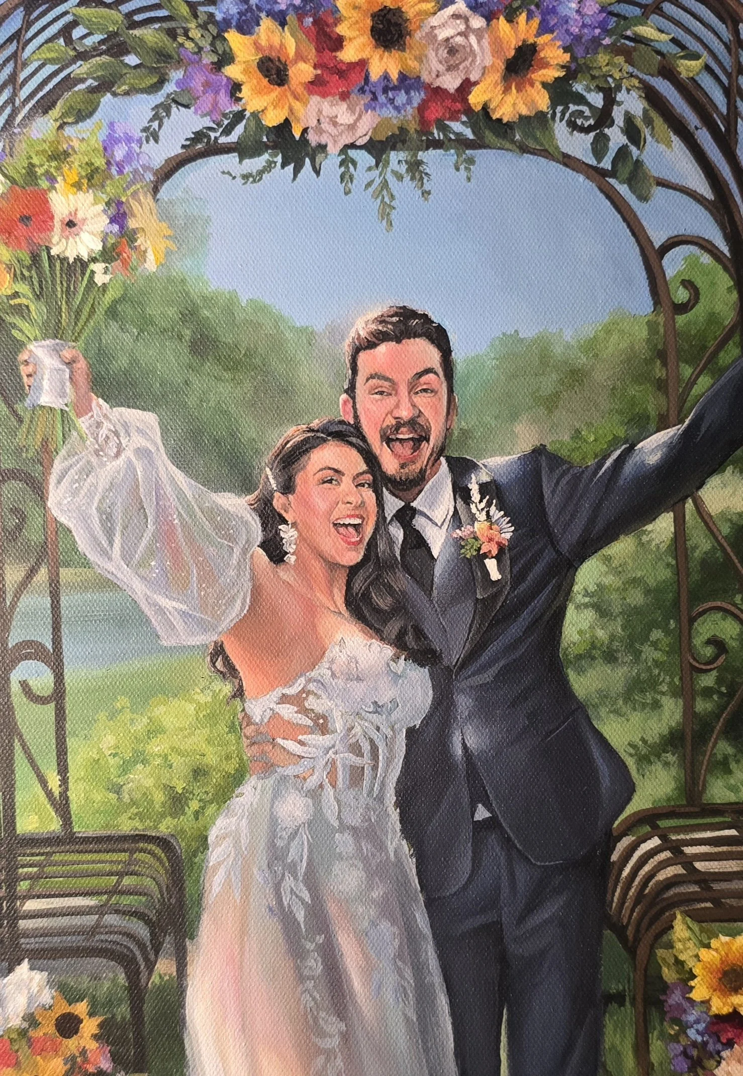 Live Wedding Painting