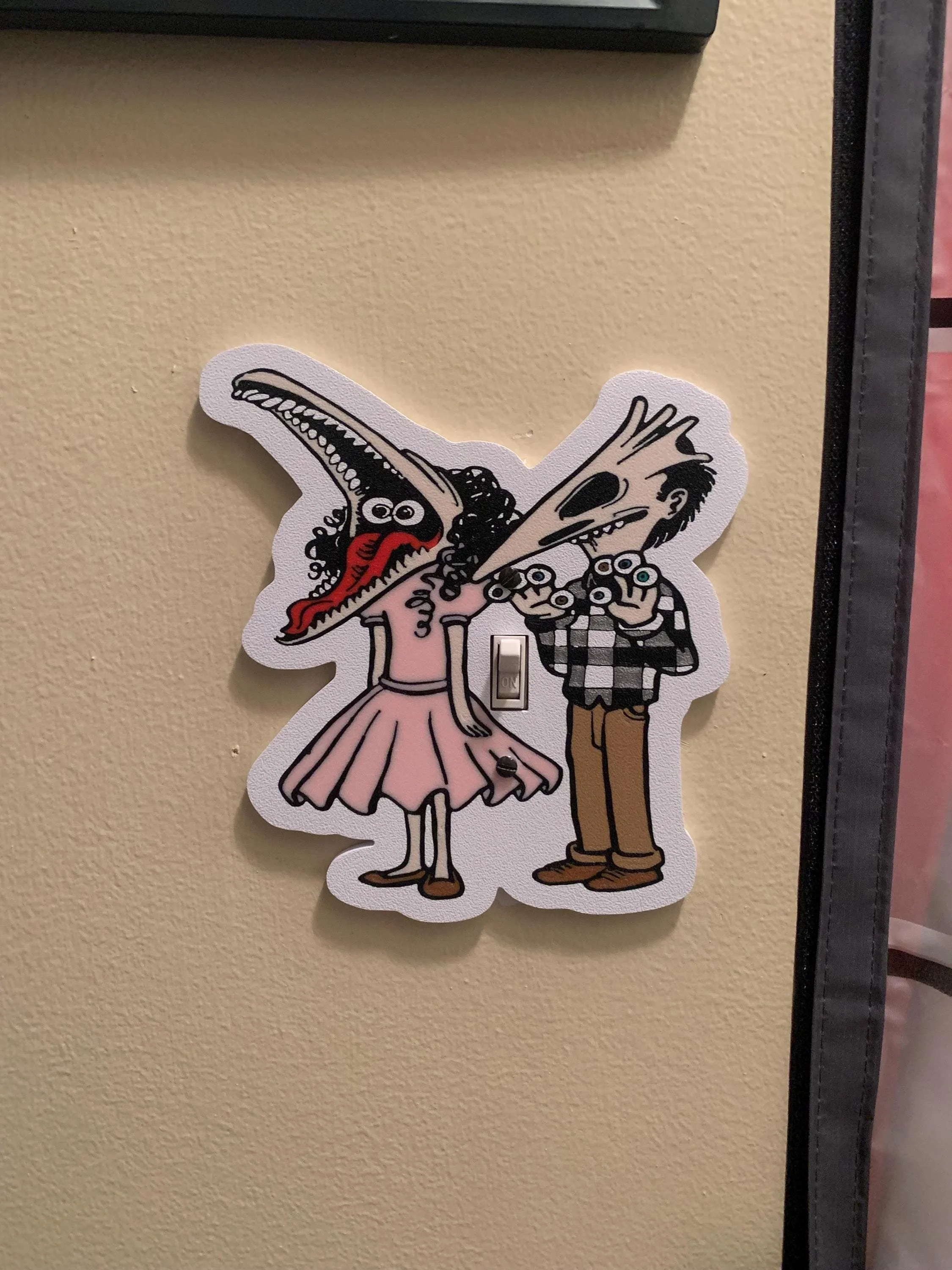 Beetlejuice wall plate cover