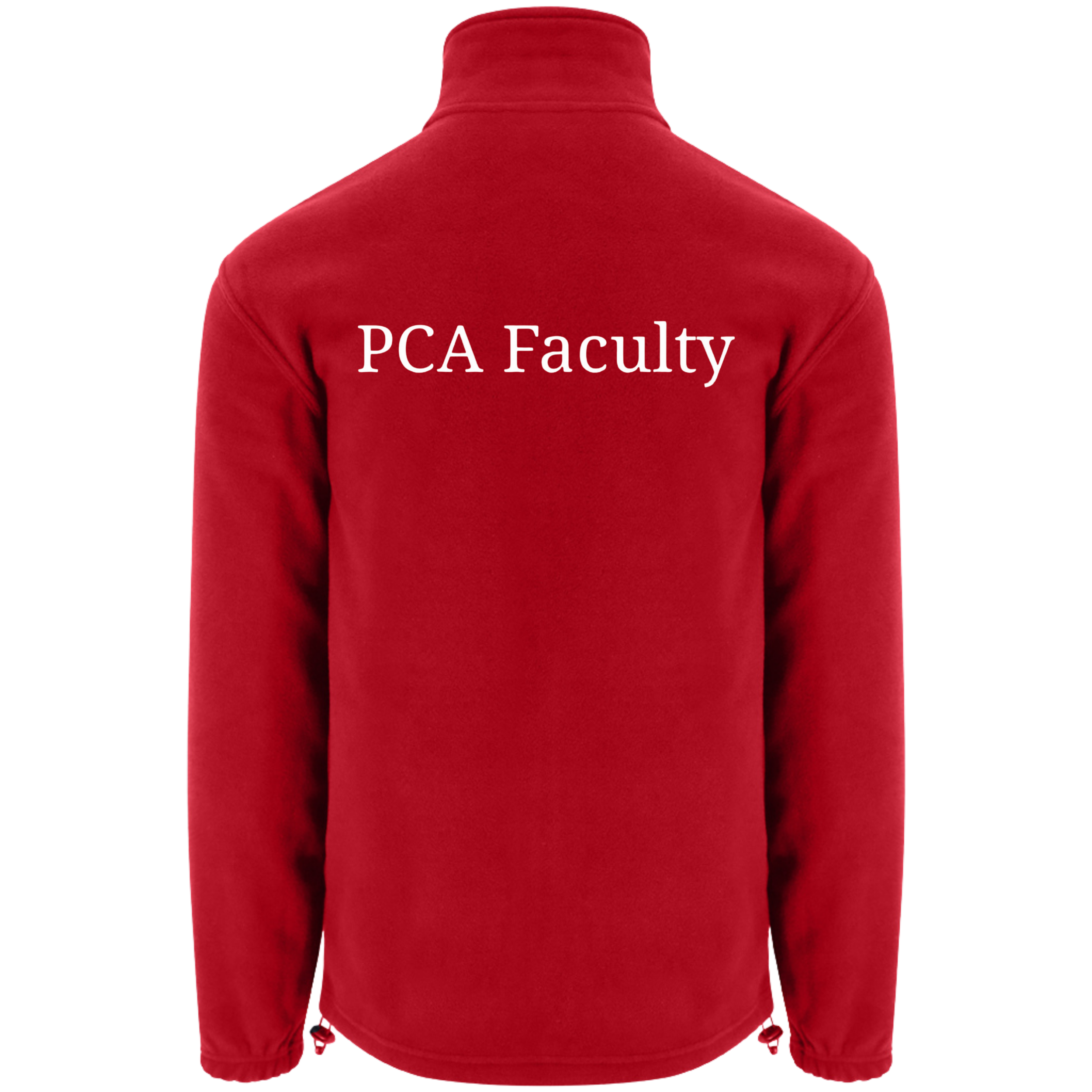 PCA Faculty Red Fleece Back.png