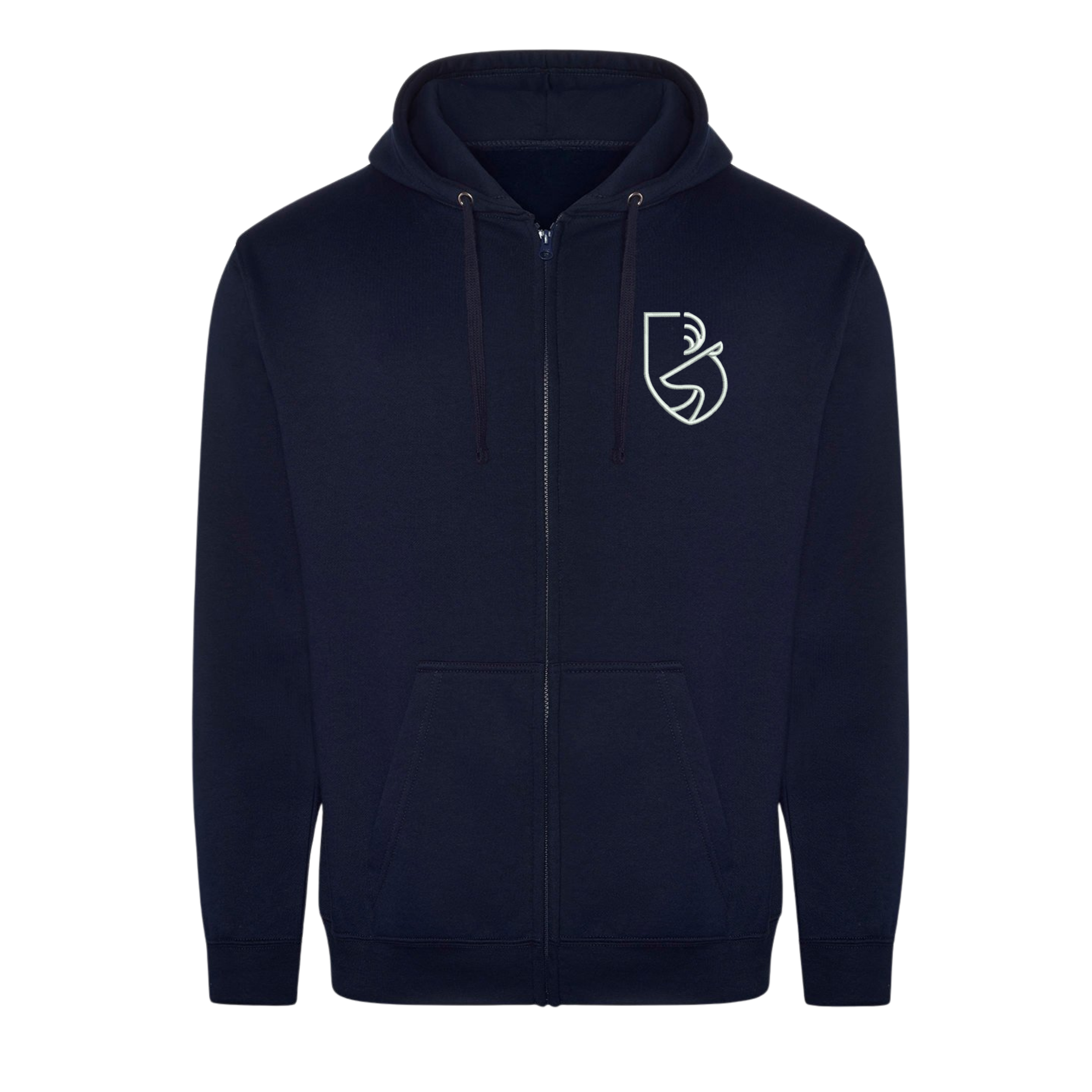 Hiltingbury Navy Zipped Hoodie.png