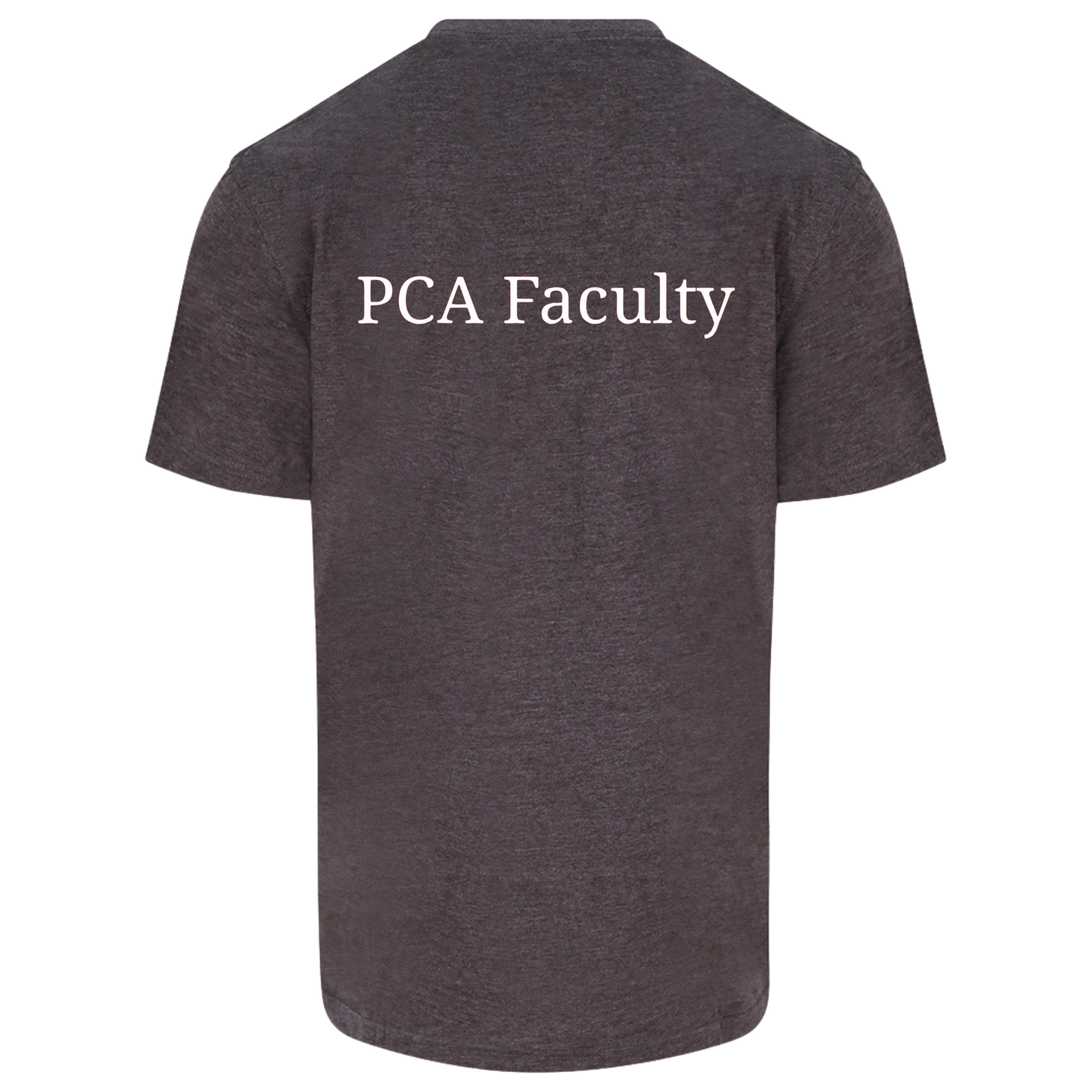 PCA Faculty T-Shirt Back Charcoal.png