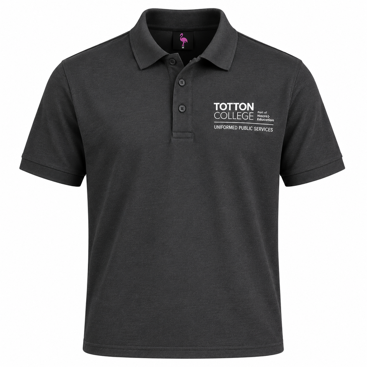 Totton College UPS Charcoal Polo Shirt