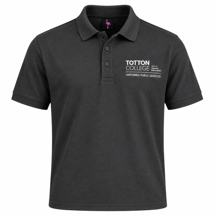 Totton College UPS Charcoal Polo Shirt
