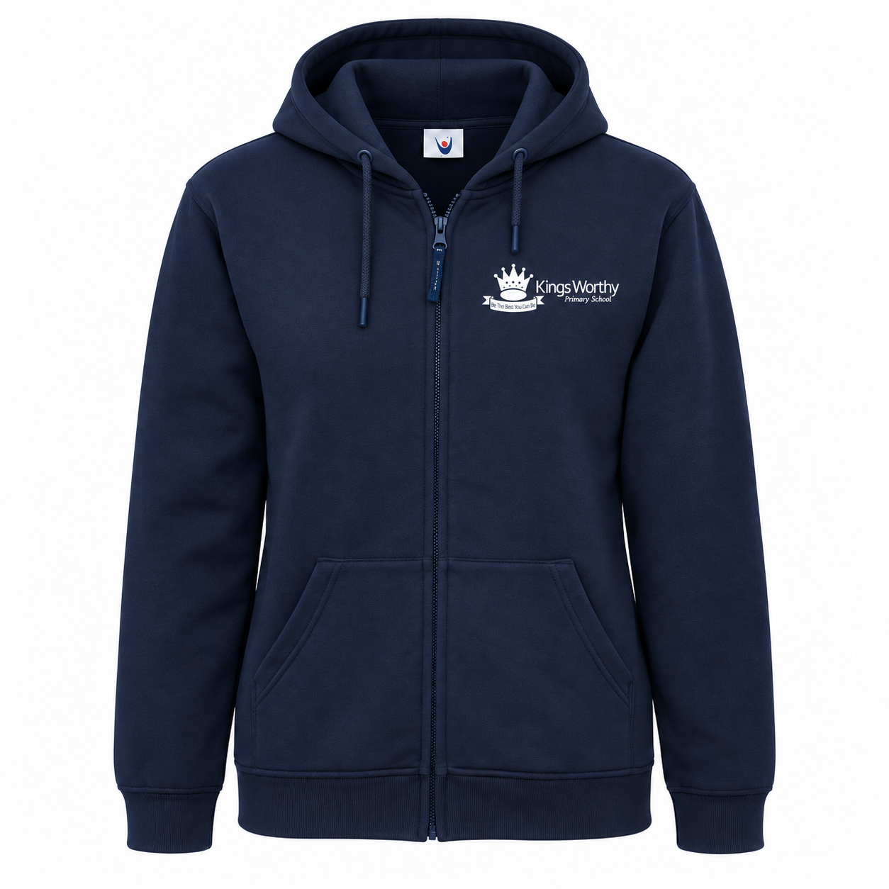 KingsWorthy Staff Navy Uneek Zipped Hoodie