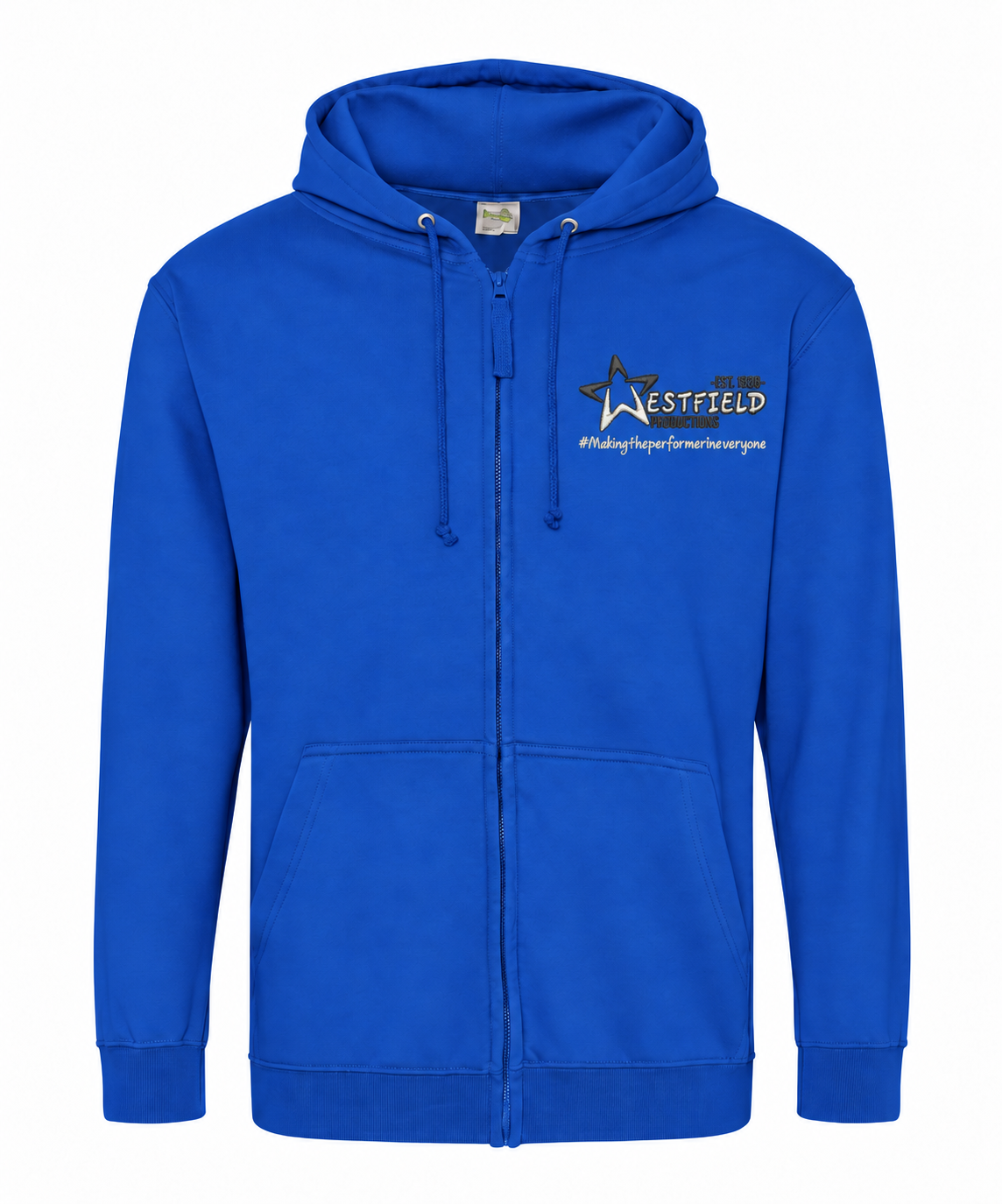 Westfield Production Royal Blue Zipped Hoodie Youth