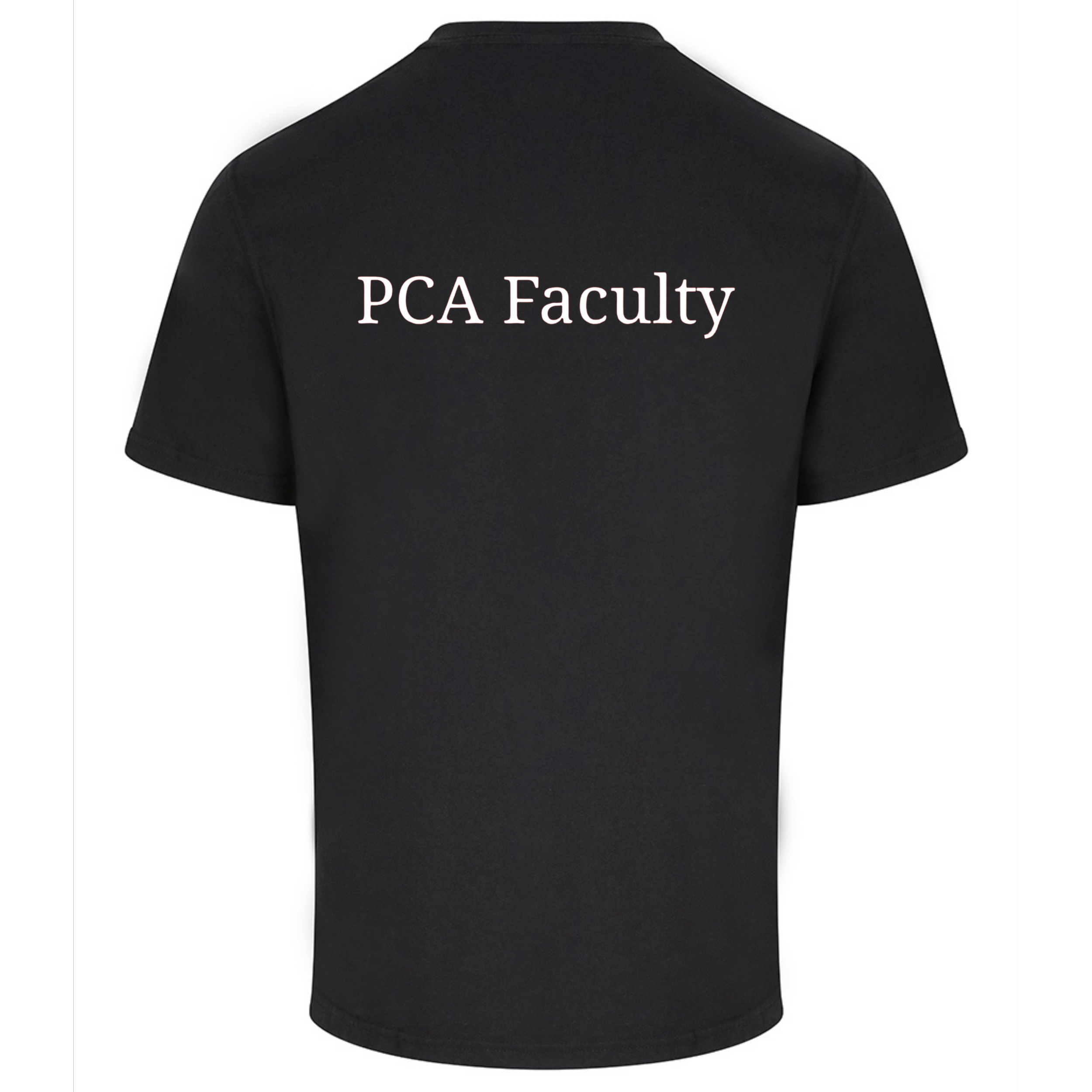 PCA Faculty T-Shirt Black T-Shirt.png