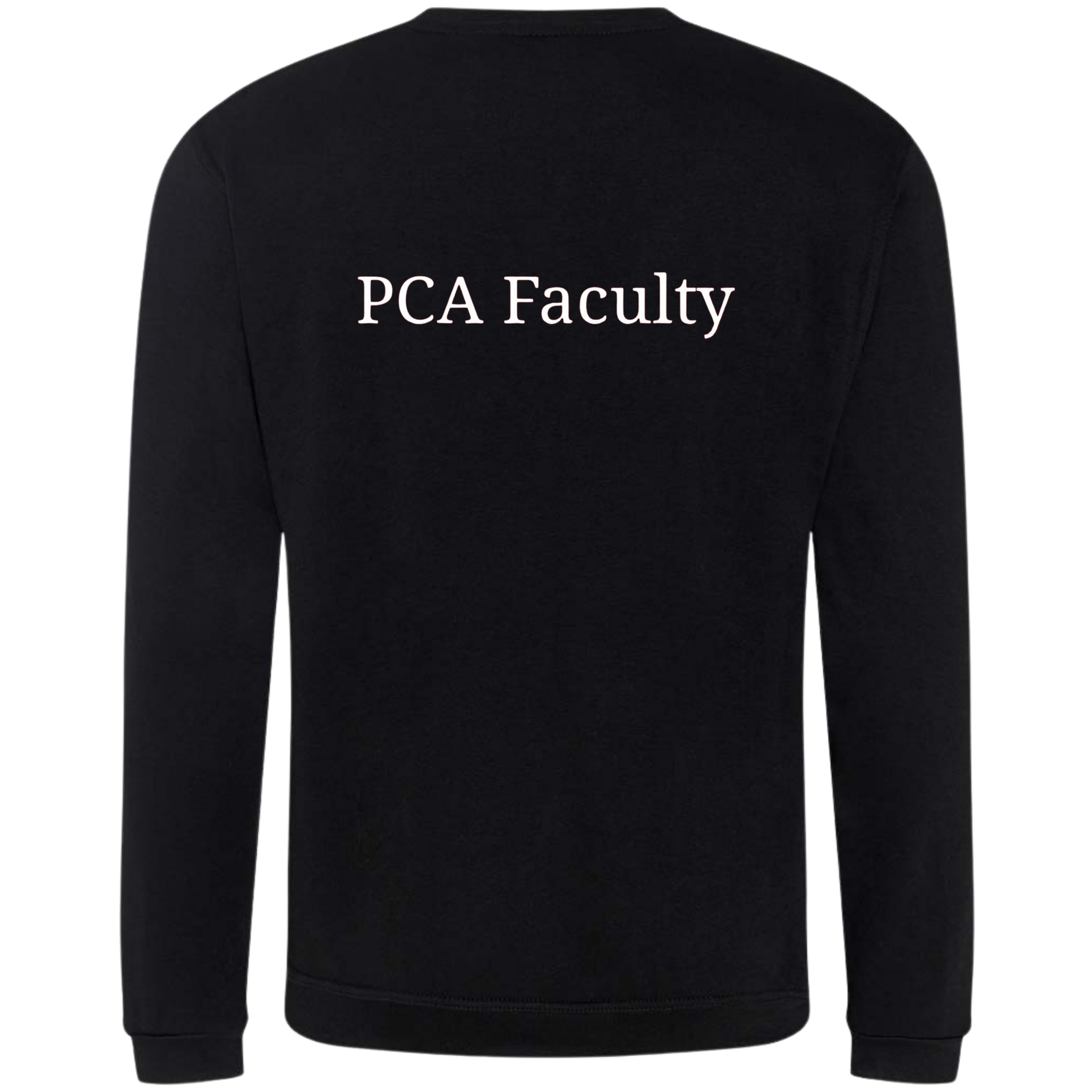PCA Faculty Black Sweatshirt Back.png