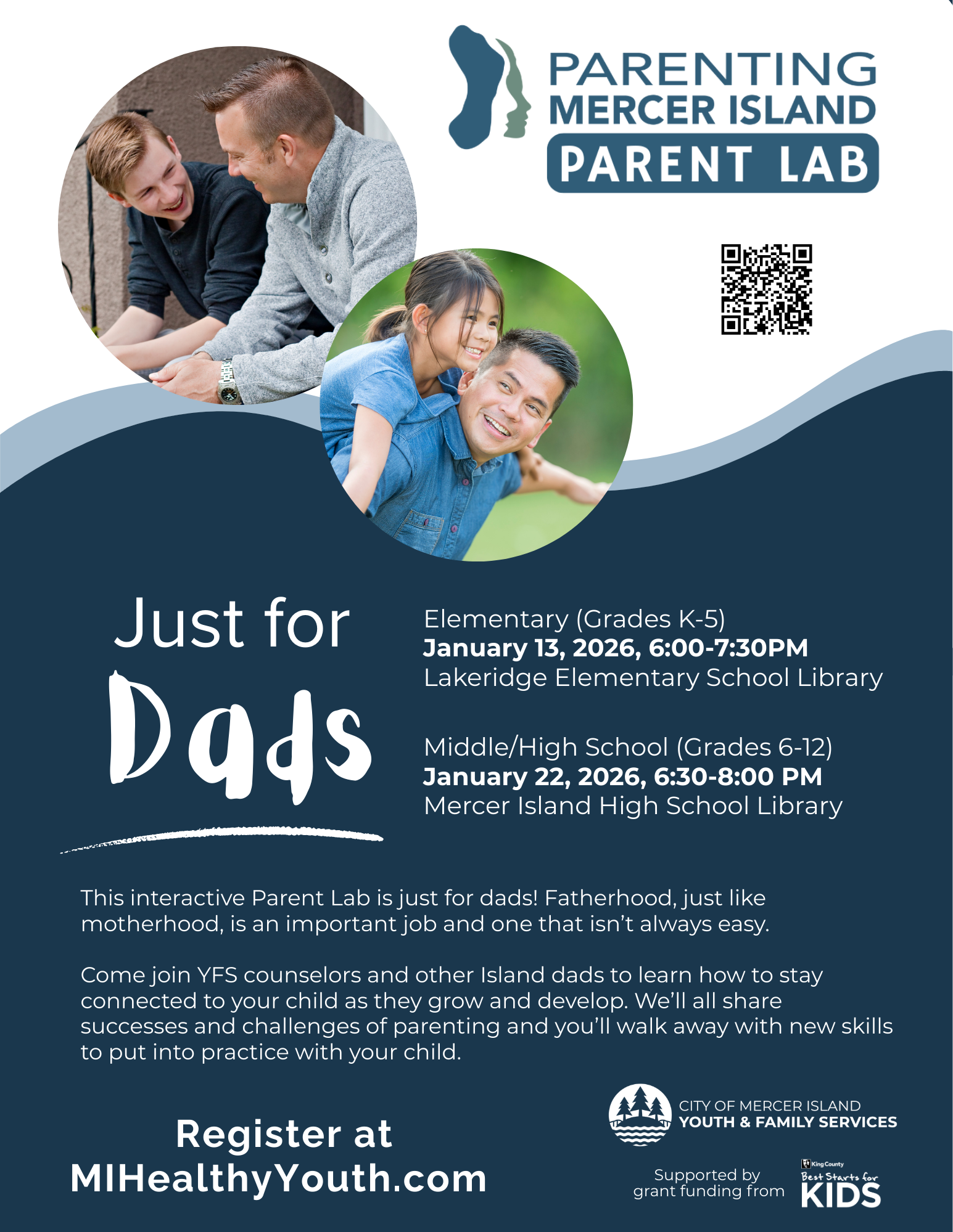 PARENT LAB: Just for Dads (Middle/High School)