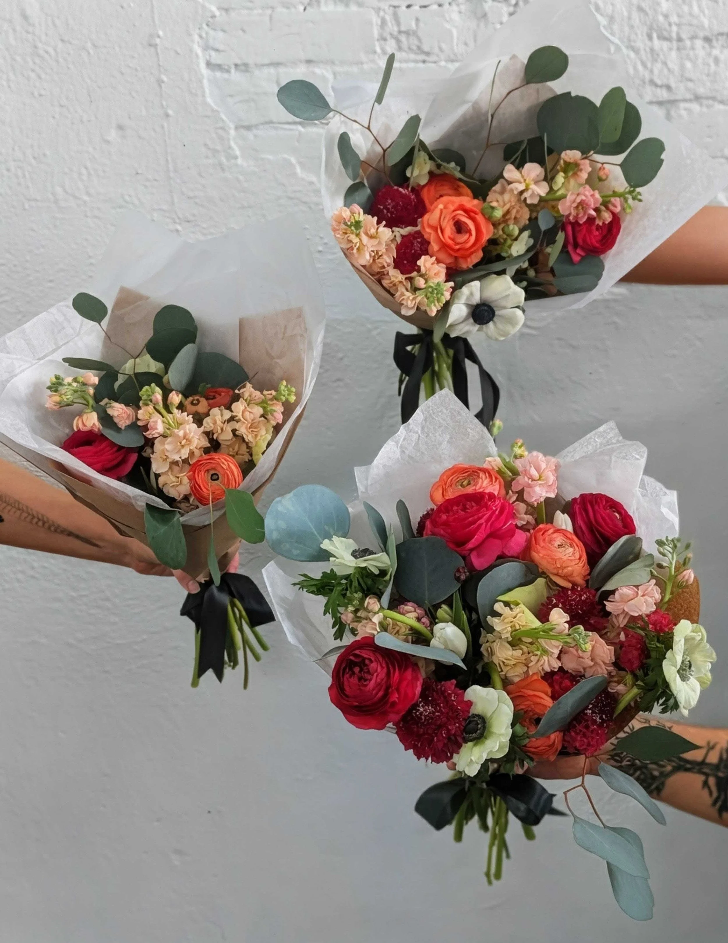 Valentine's Wrapped Bouquet