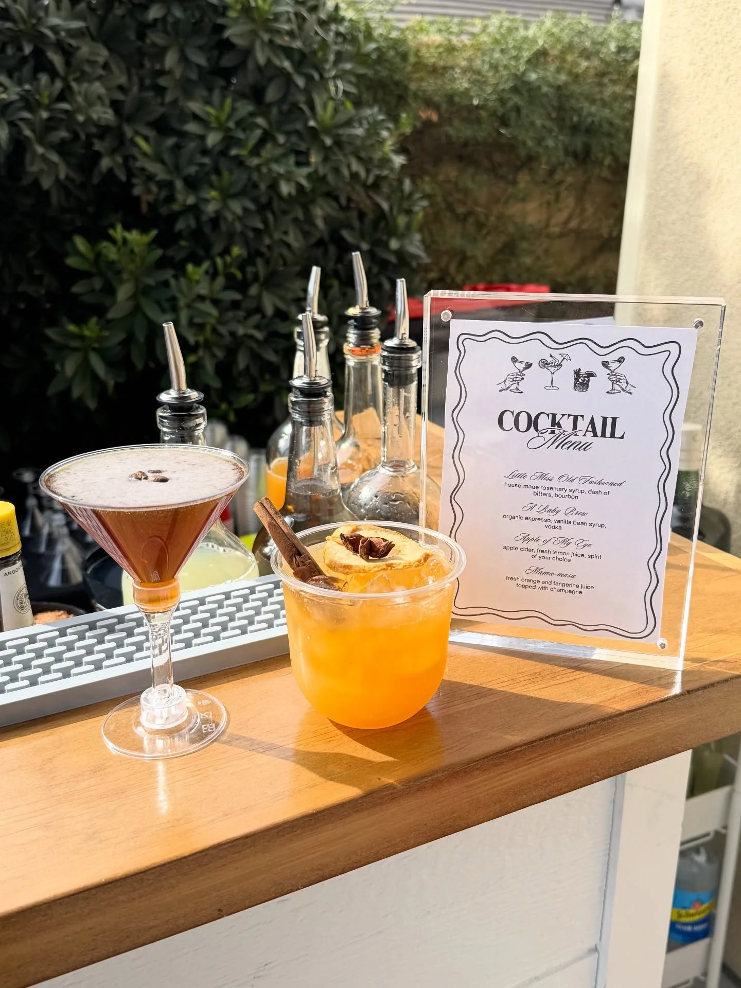 Fresh-pressed magic for the cutest fall baby shower ✨
Featuring our Little Miss Old Fashioned and A Baby Brew &mdash; because every celebration deserves something special 💕

Ready to elevate your next event? Inquire today to book BUBBLES Mobile Bar 