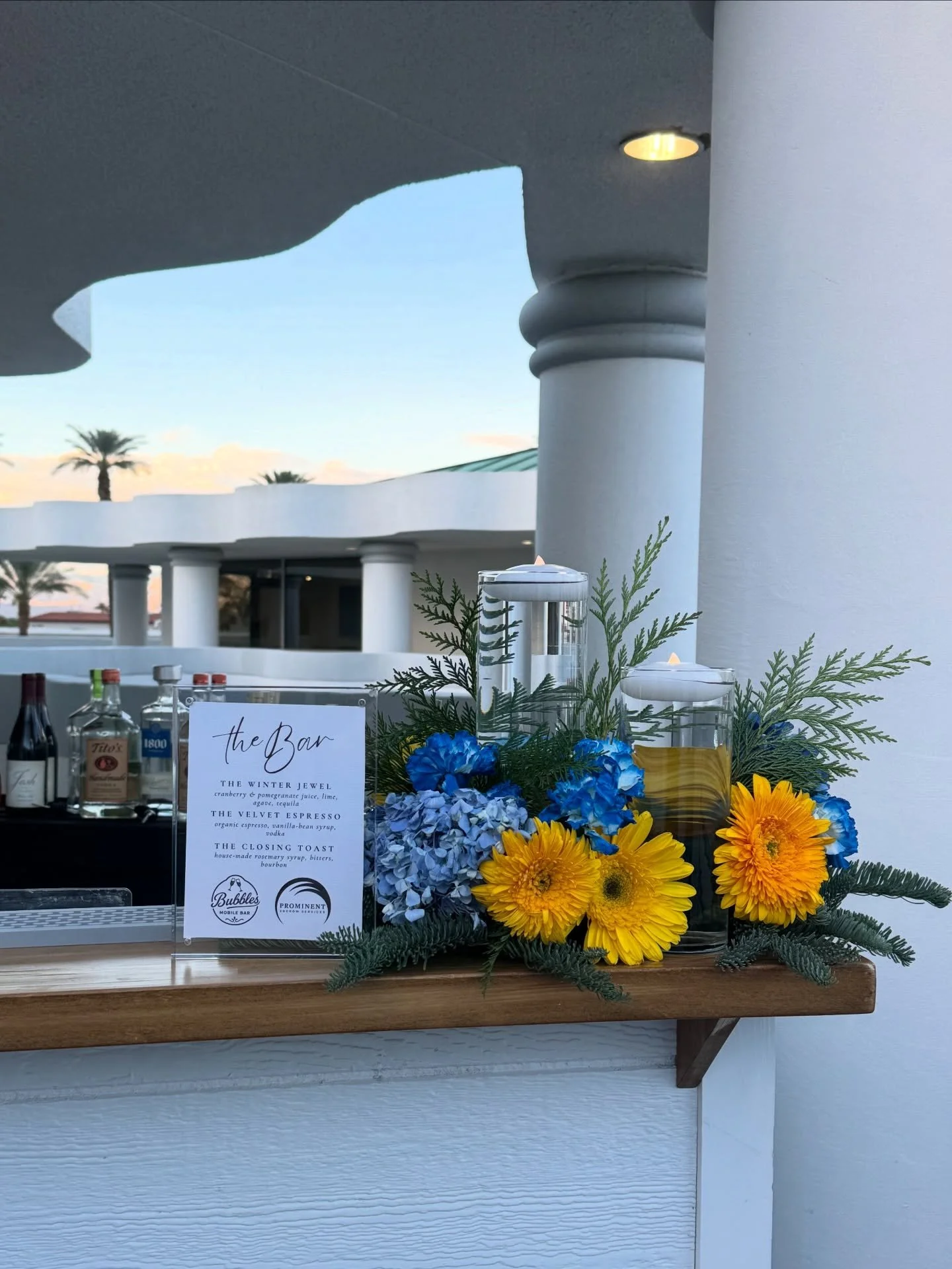 Another beautiful evening behind the bar ✨
From the custom florals and floating candles to the signature cocktails and fresh pressed juice, every detail is created with so much love for what I do.

We are officially fully booked for December. My hear