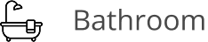 Text displaying 'Bathroom'