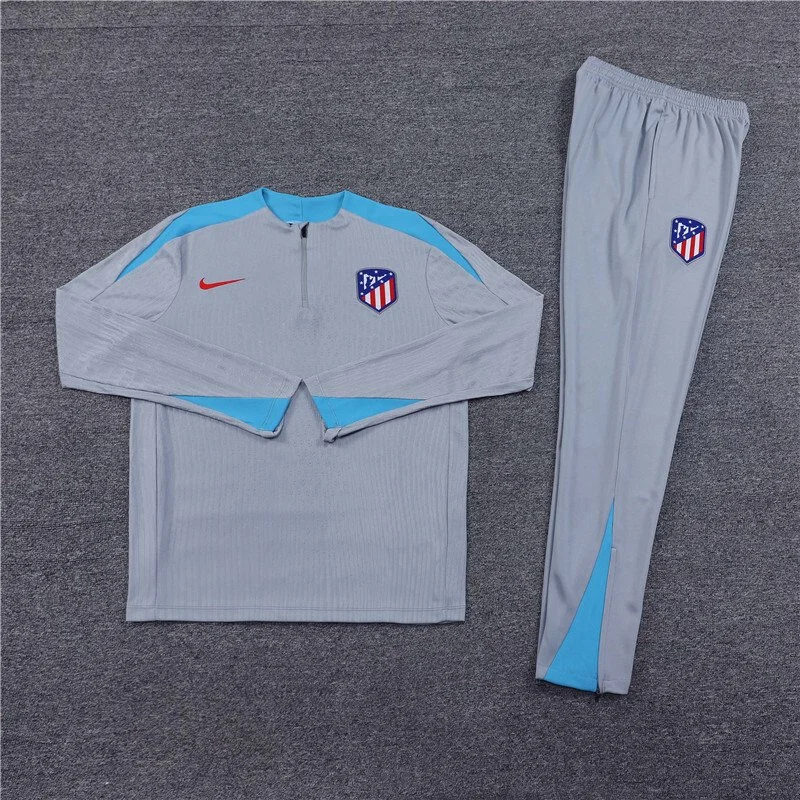 2425 Club Atlético de Madrid grey Training suit set Player version