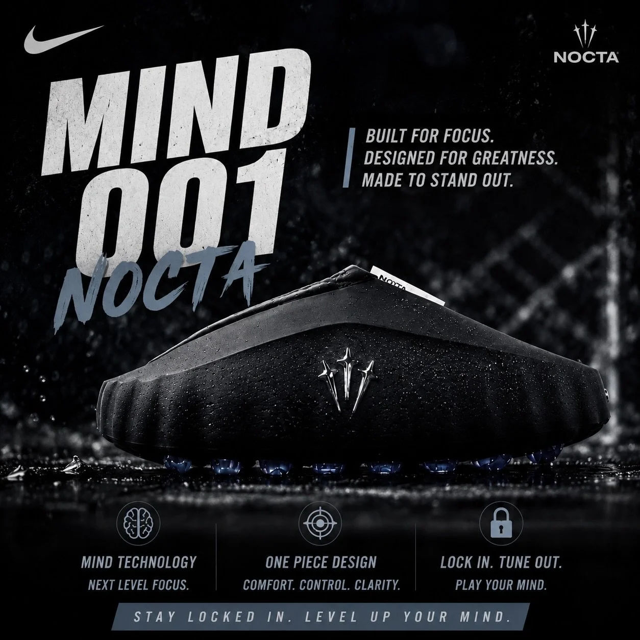 NIKE MIND 001 NOCTA 🖤🩵⚡️

The pair everybody&rsquo;s been asking for has officially landed.
Minimal look. Maximum attention. Built different. 🧠

✔️ Premium comfort
✔️ Rare NOCTA-inspired design
✔️ Limited stock available
✔️ Sizes moving FAST

Once