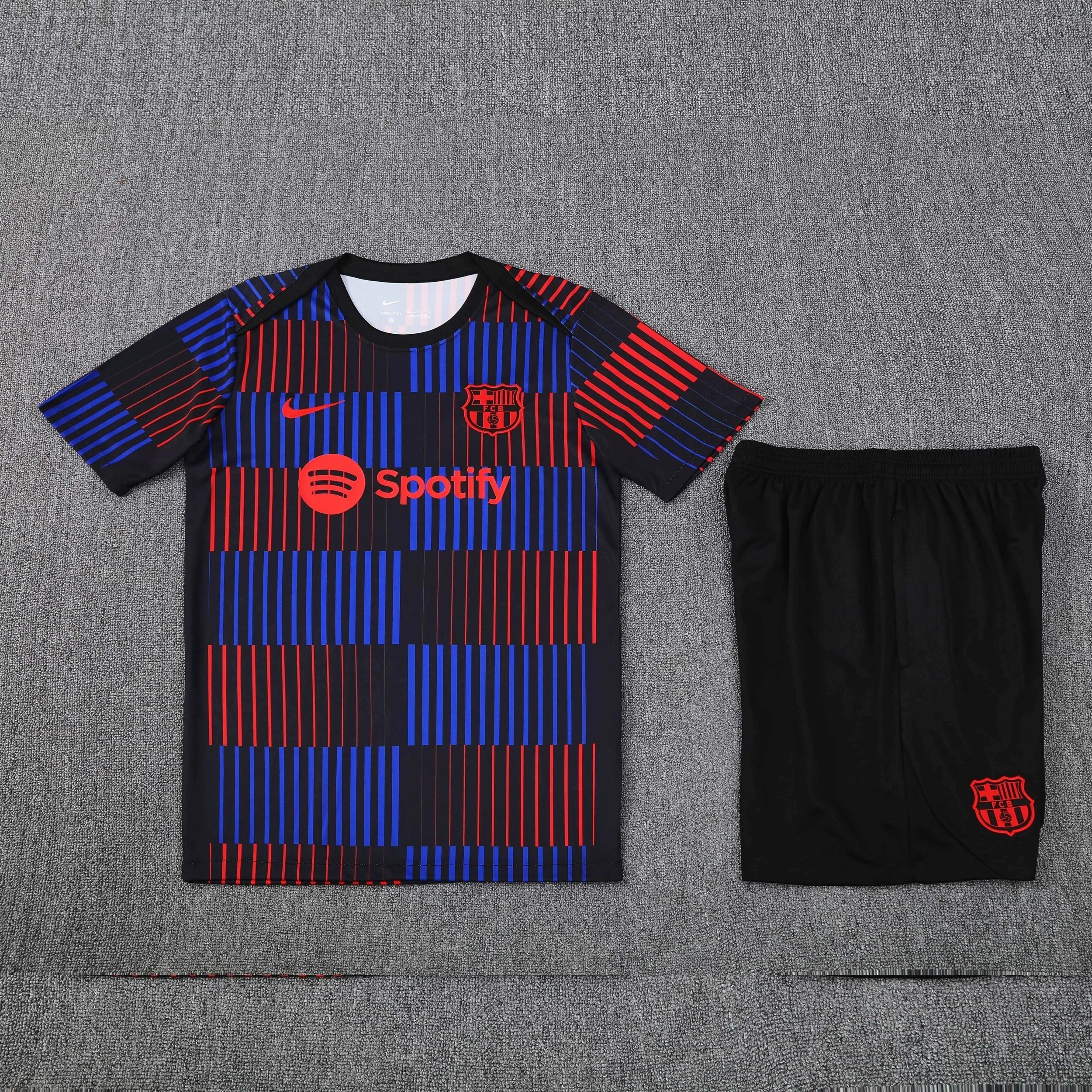 2526 FC Barcelona Training clothes suit short sleeve Fan version