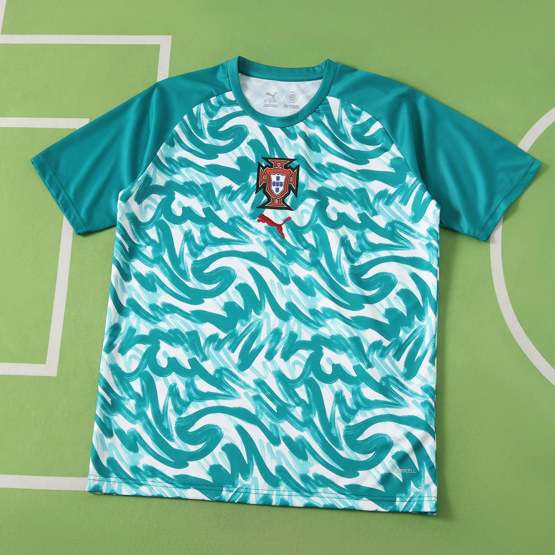2026 FIFA World Cup Portugal Turquoise Training shirt Fan version