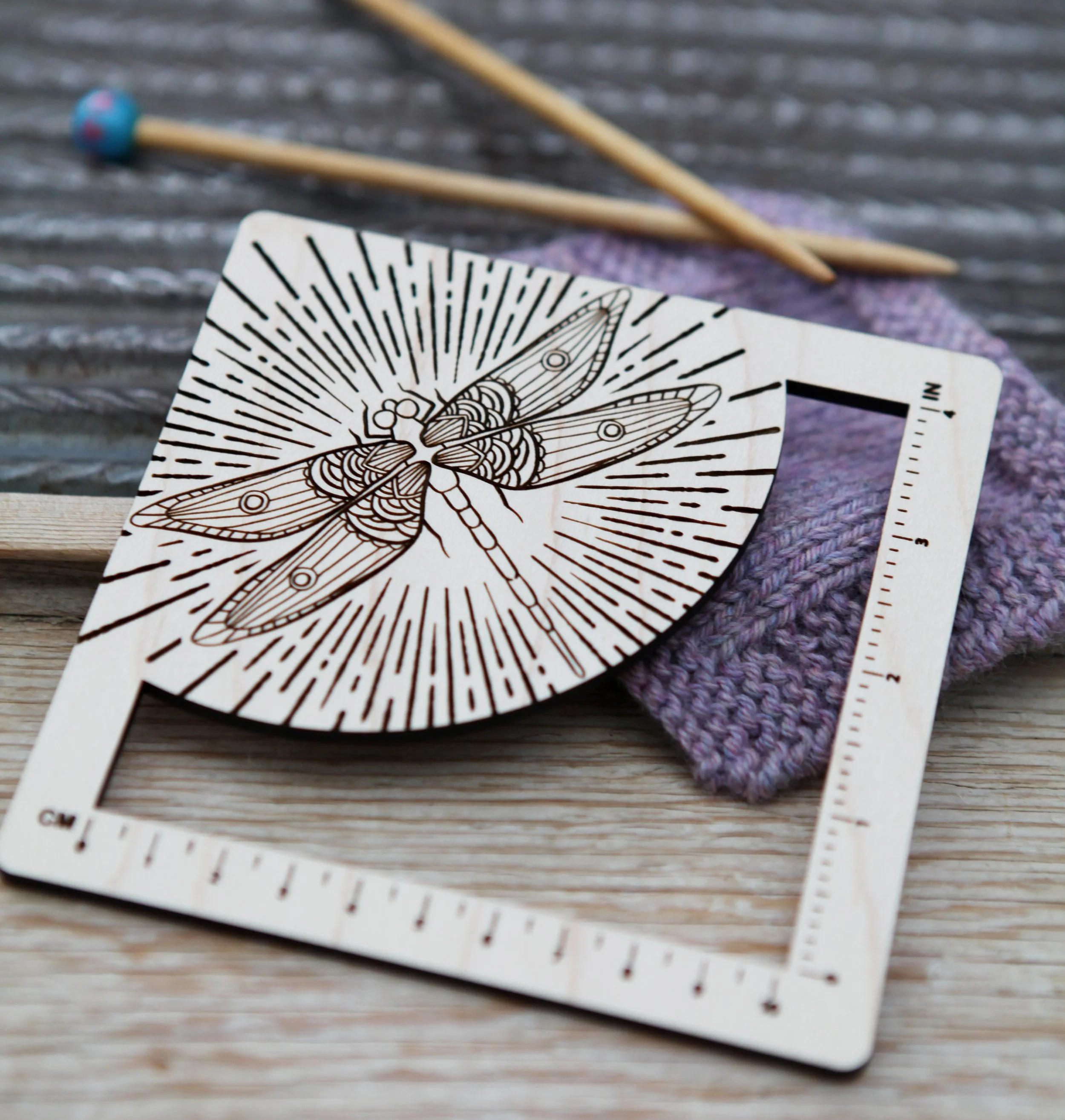 Gauge Swatch Large Ruler Dragonfly 5.jpg