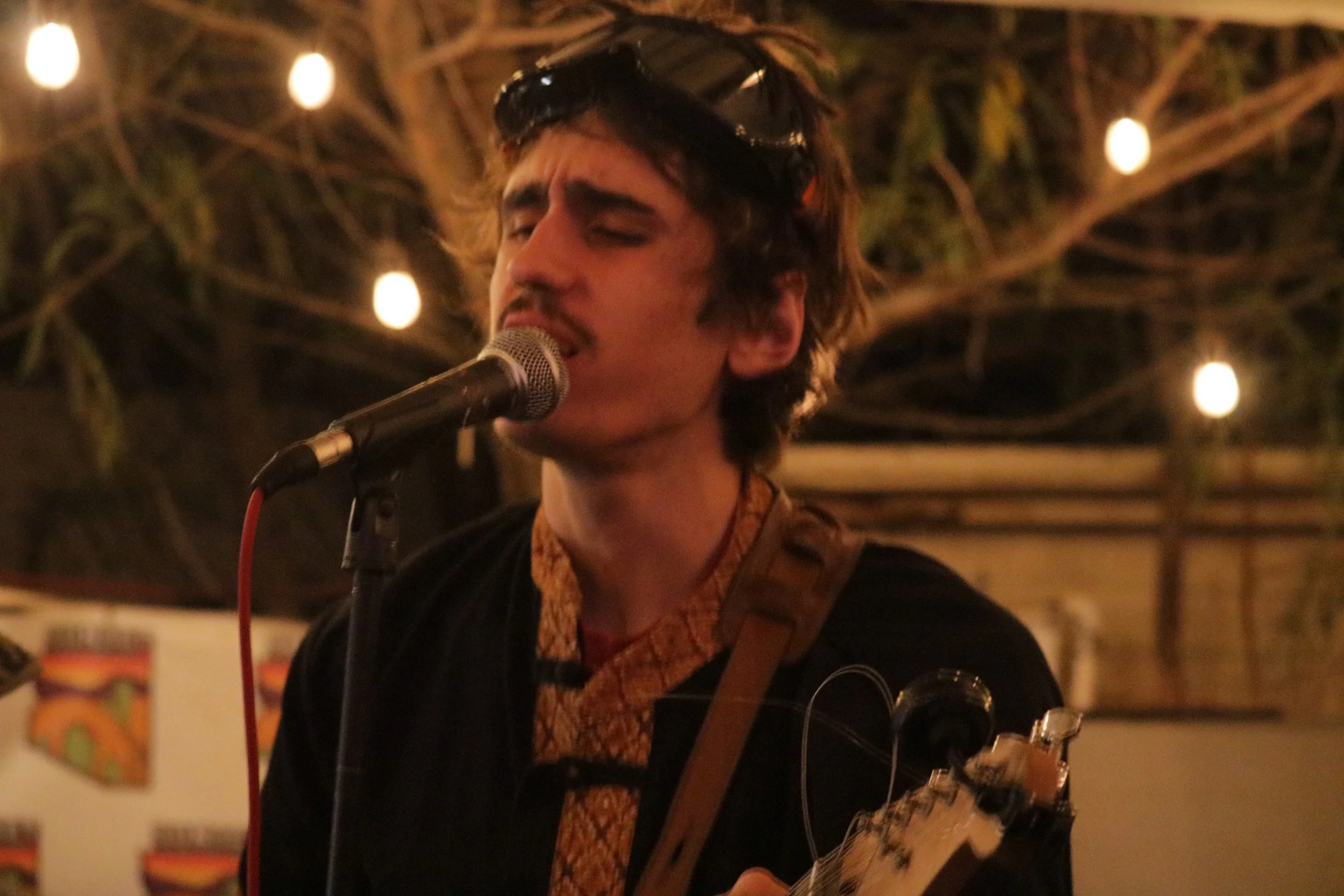 The band, The Infinite Conversation playing live at Sunset Glass Gallery